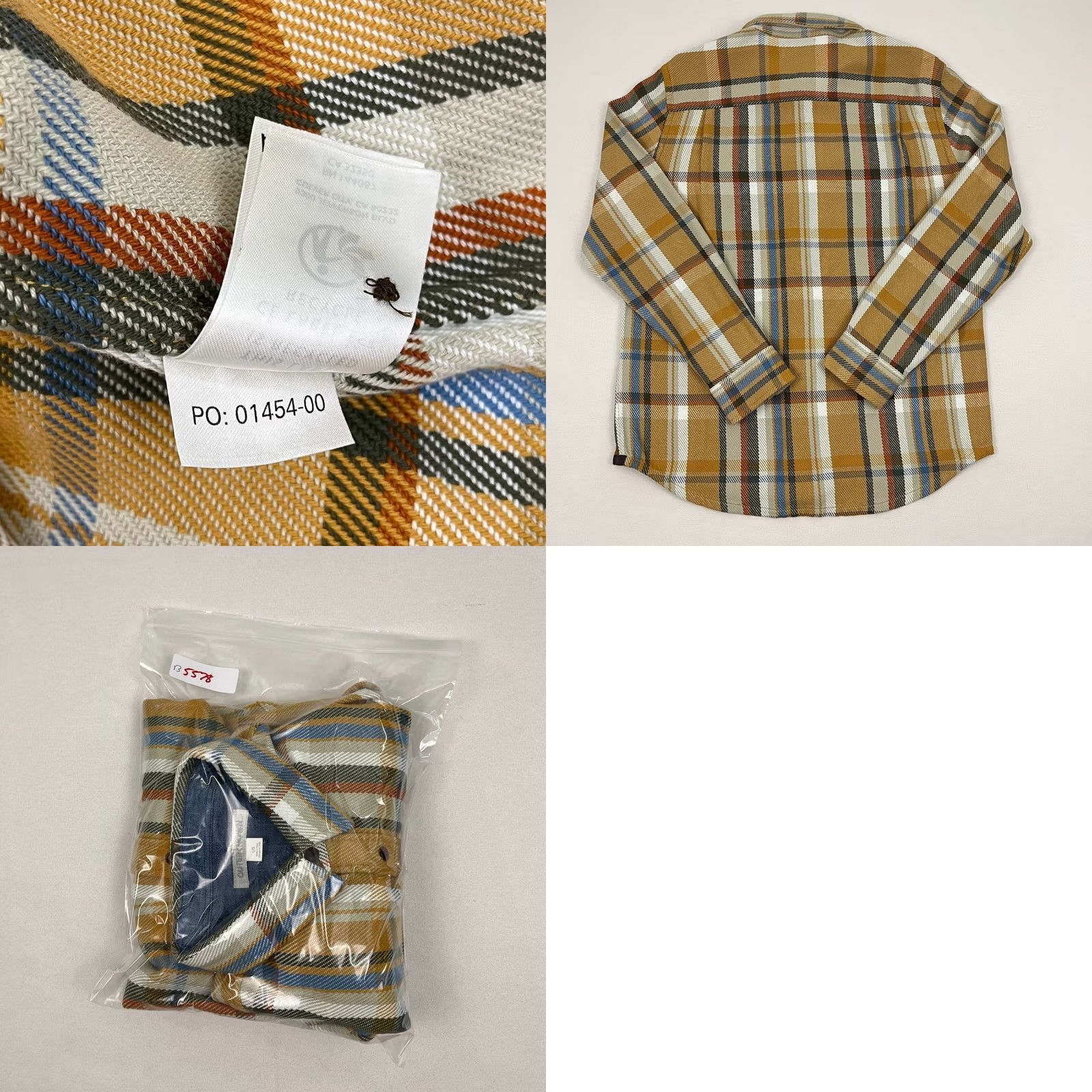 Outerknown Outerknown Blanket Shirt Mens L Brown Plaid Organic Cotton Heavyweight Flannel Size US L / EU 52-54 / 3 - 8 Thumbnail