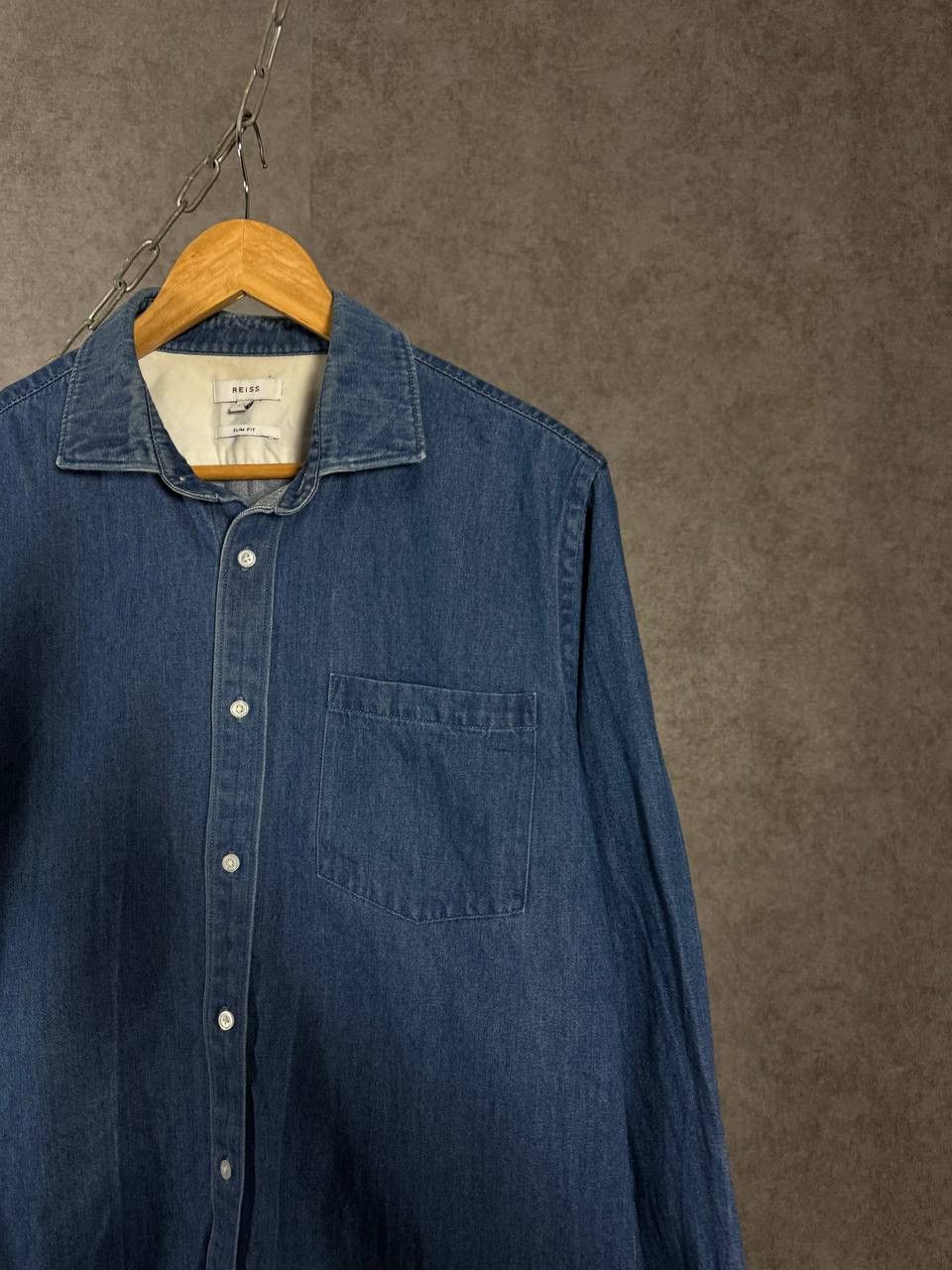 Reiss Reiss designer denim shirt Size US L / EU 52-54 / 3 - 2 Thumbnail