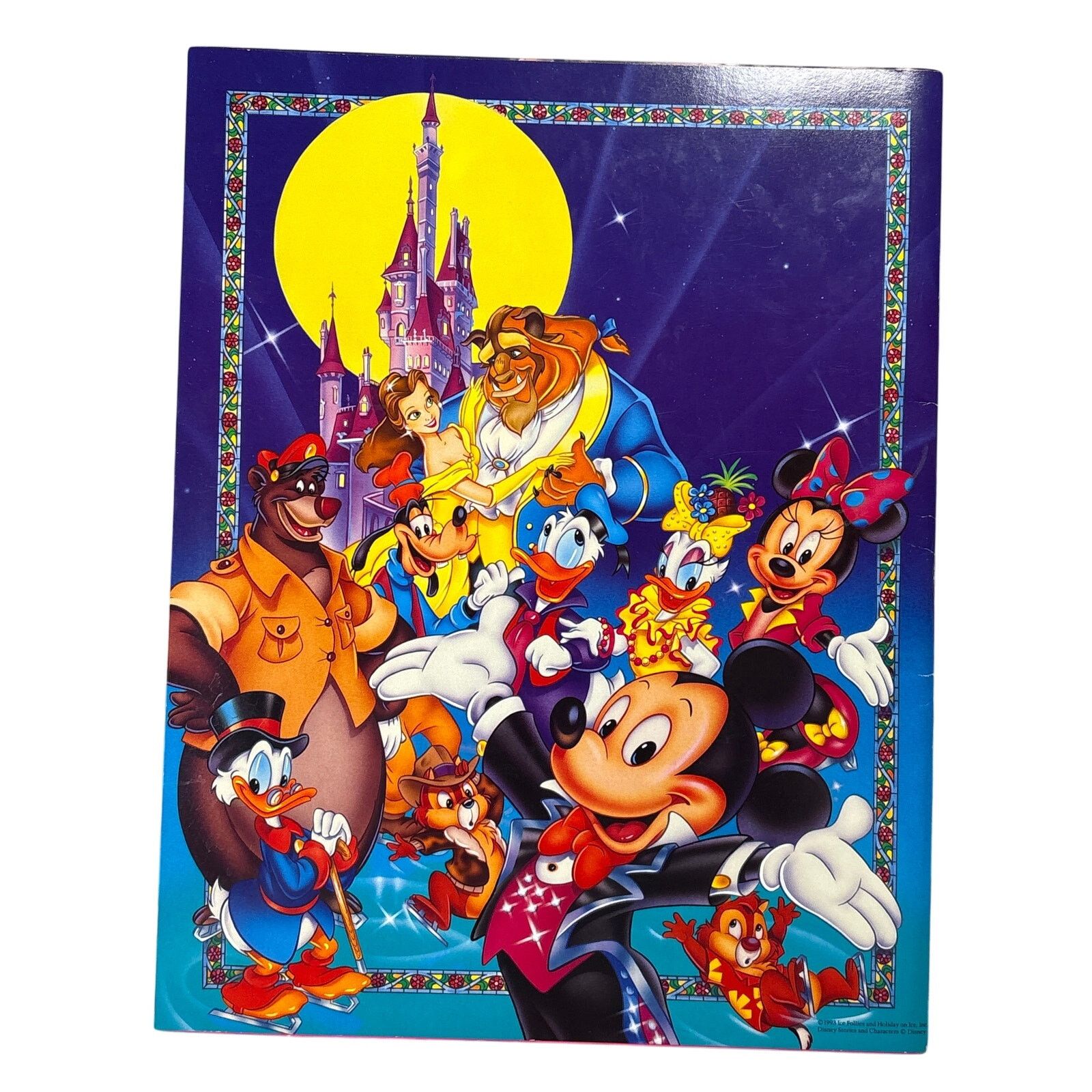 Disney 1993 Walt Disney World On Ice Beauty and the Beast Program Size ONE SIZE - 2 Thumbnail