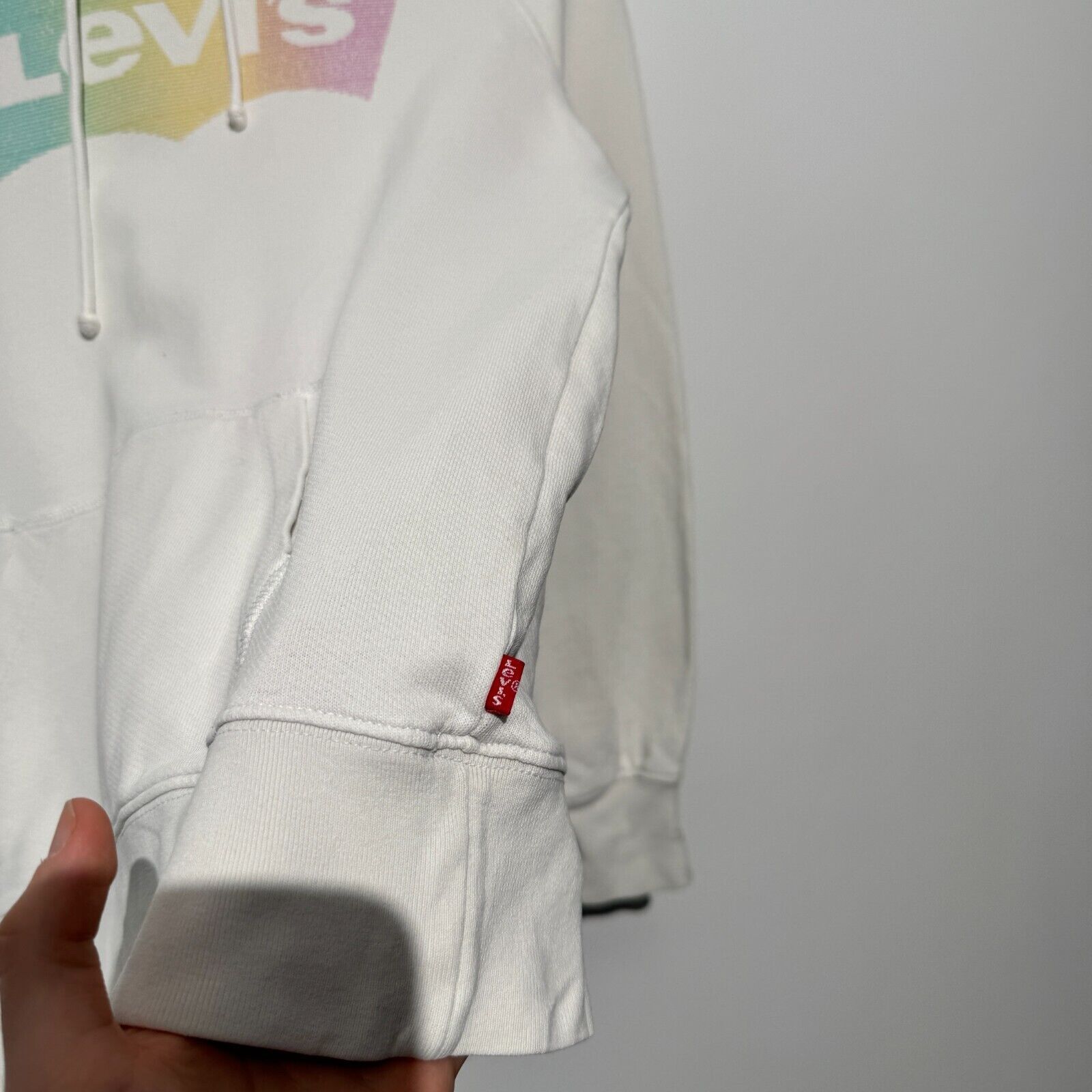 Levi's Levis Unisex White Cotton Hoodie Size XXS Washed 90s Faded Size US M / EU 48-50 / 2 - 5 Thumbnail