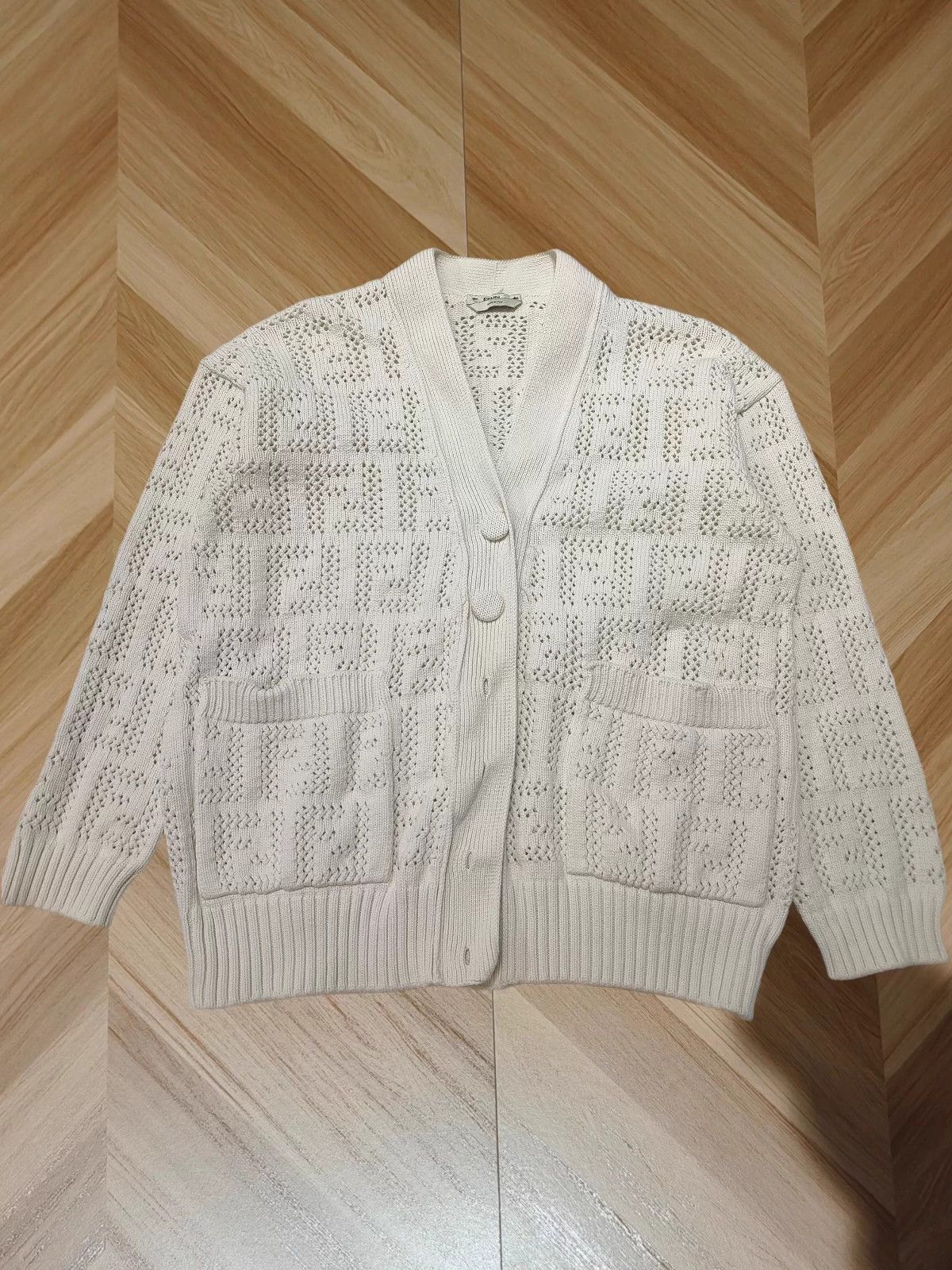 Fendi Fendi All-over Logo Knit Cardigan - 99% New Size ONE SIZE - 1 Thumbnail