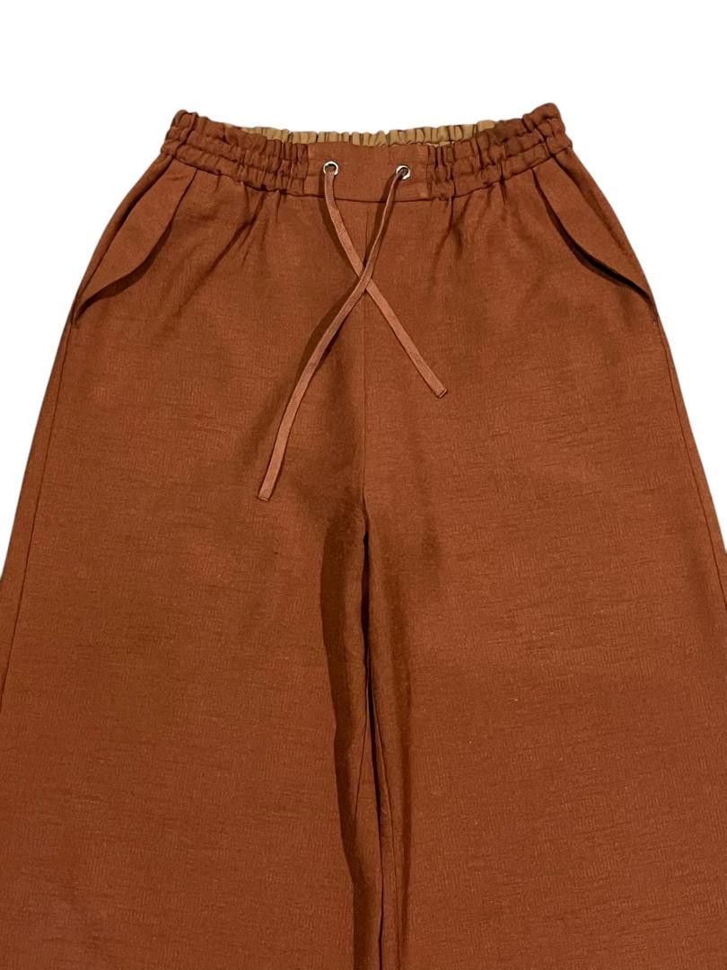 Beams Plus × Japanese Brand Beams Heart Orange Brick Wide Leg Pants Size 25" / US 0 / IT 36 - 3 Thumbnail