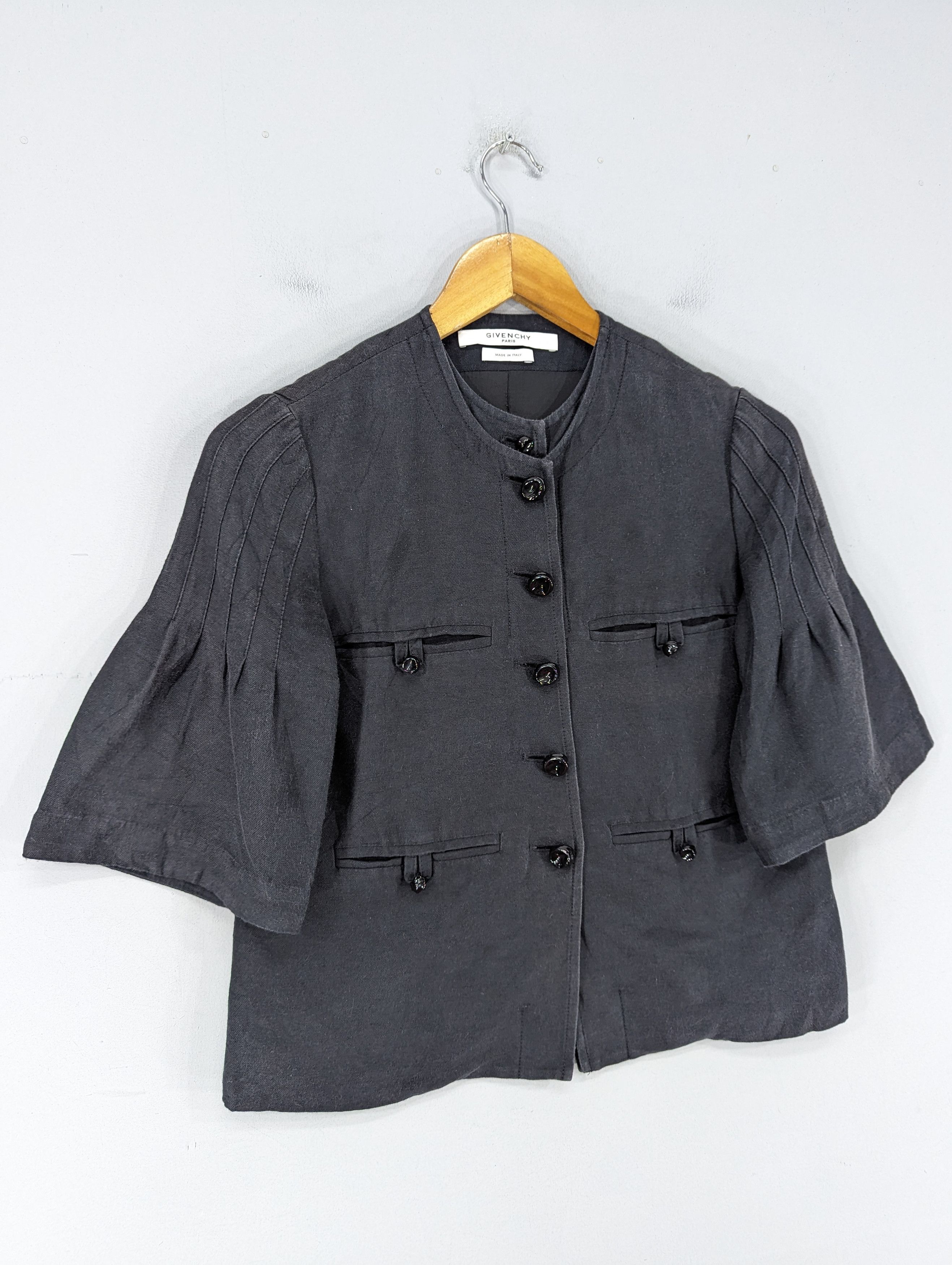 Givenchy 🔥RARE🔥Givenchy Button Ups Distressed Short Jacket Size XS / US 0-2 / IT 36-38 - 2 Thumbnail