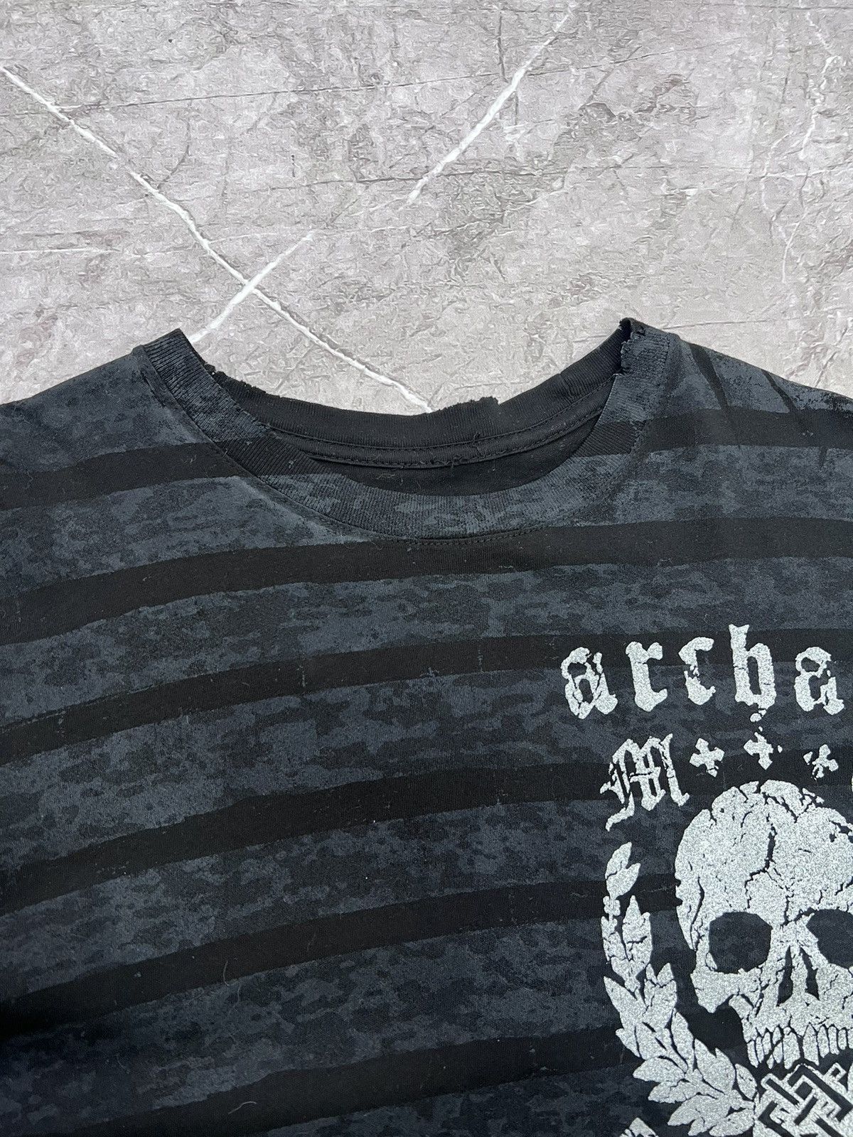 Affliction × Japanese Brand SALE💣💣 Y2K Affliction Style All Over Print T Shirt Tee Size US M / EU 48-50 / 2 - 8 Thumbnail