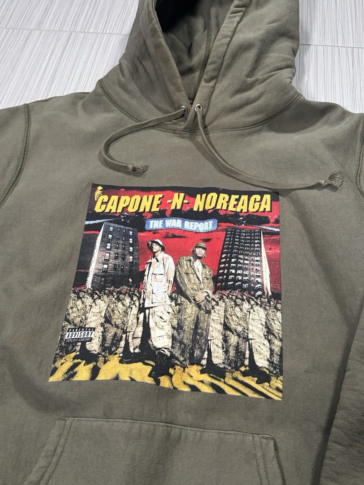 Supreme Supreme Capone N Noreaga Sweatshirt hoodie Green Large Size US L / EU 52-54 / 3 - 2 Thumbnail