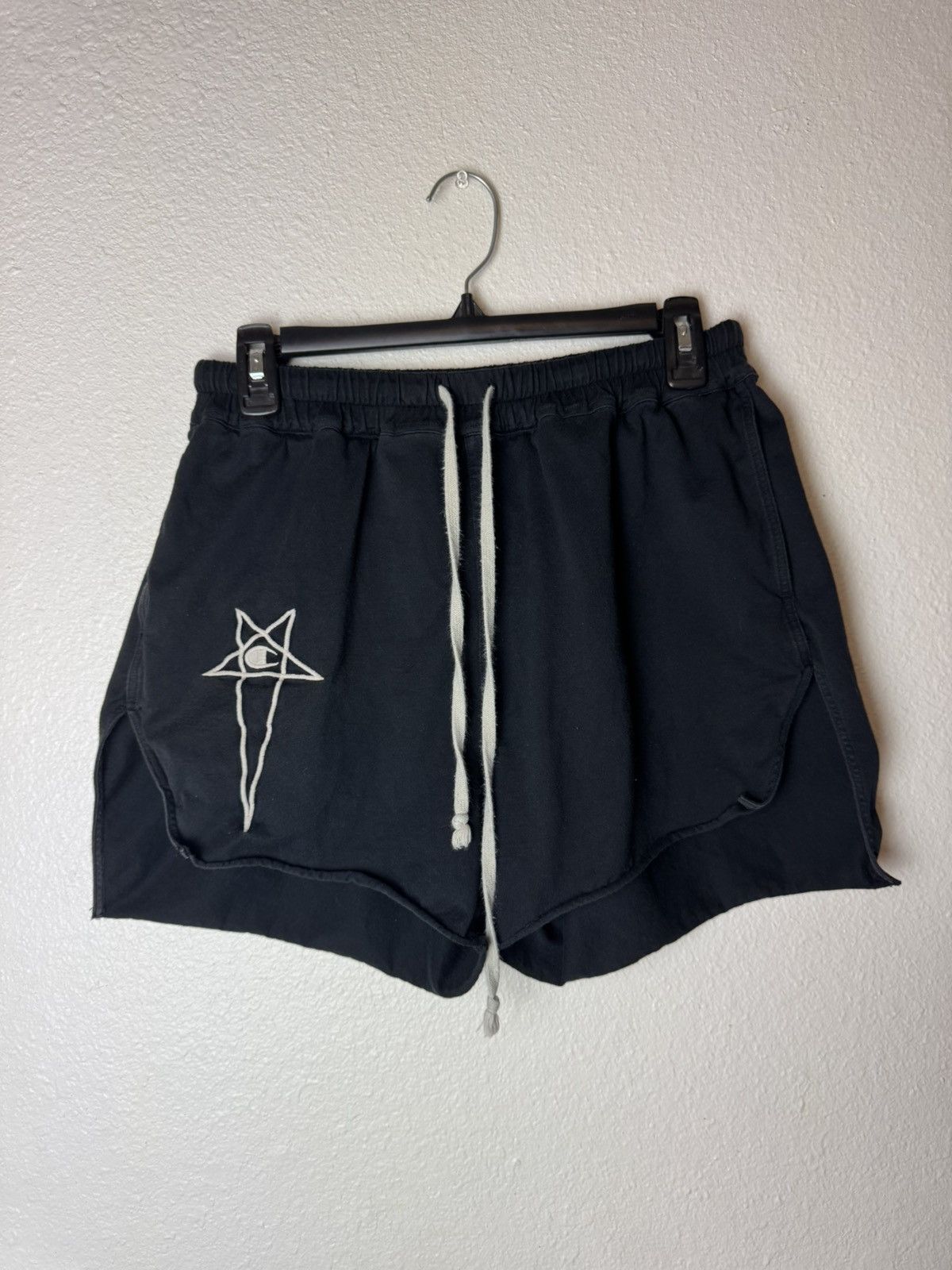 RICK OWENS X CHAMPION LOGO BOXER SHORTS Size Small