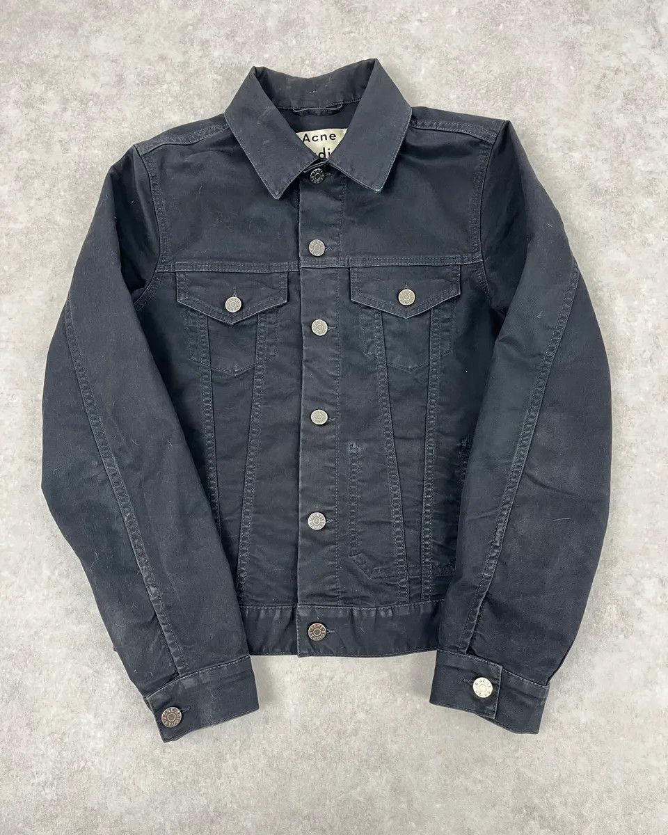 Acne Studios AW2013 Acne Studios Black Obscure Denim Trucker Jacket Size US S / EU 44-46 / 1 - 1 Thumbnail