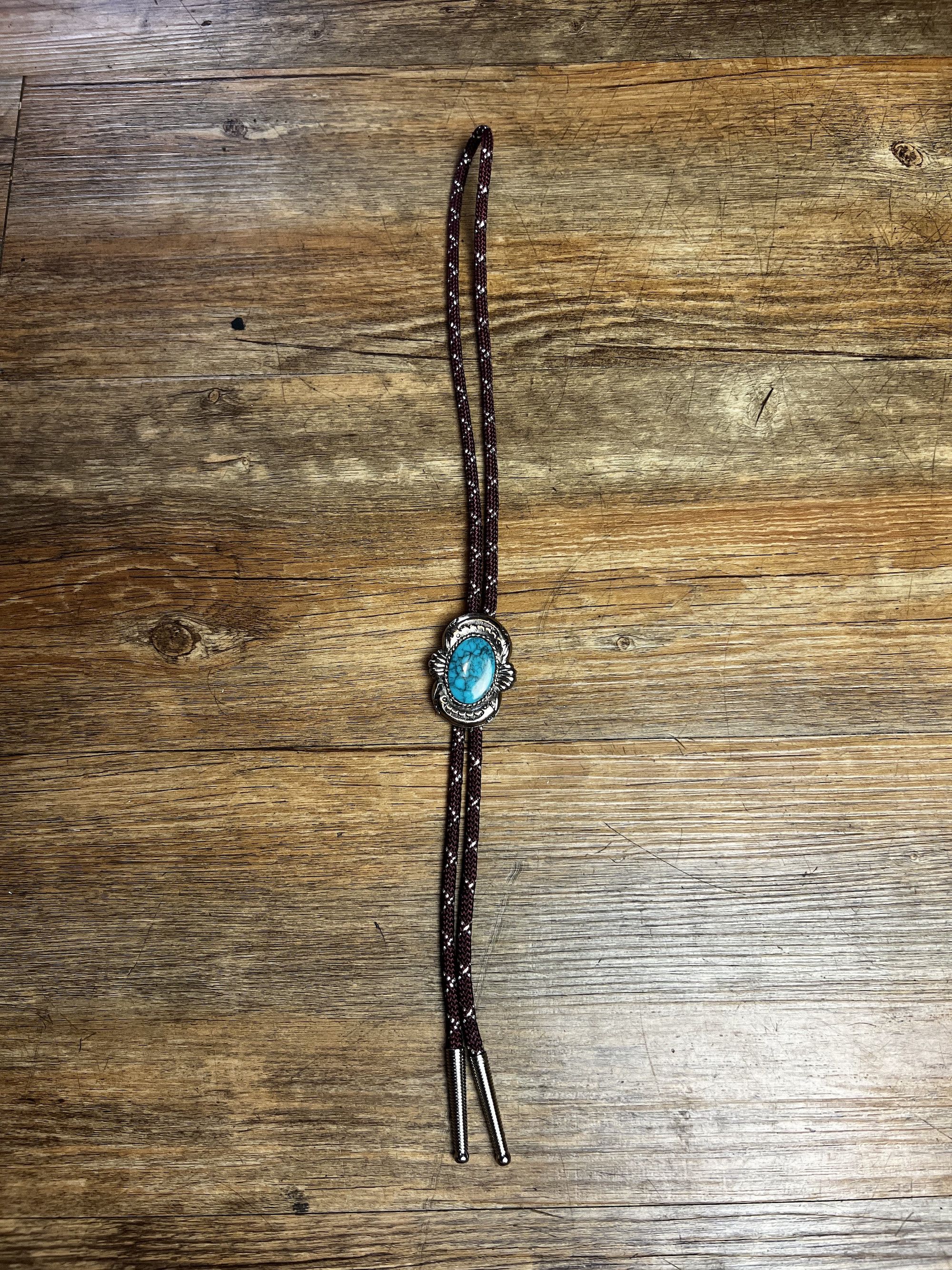 Vintage Vintage Western Turquoise and Silver Bolo Braided Neck Tie Size ONE SIZE - 8 Thumbnail