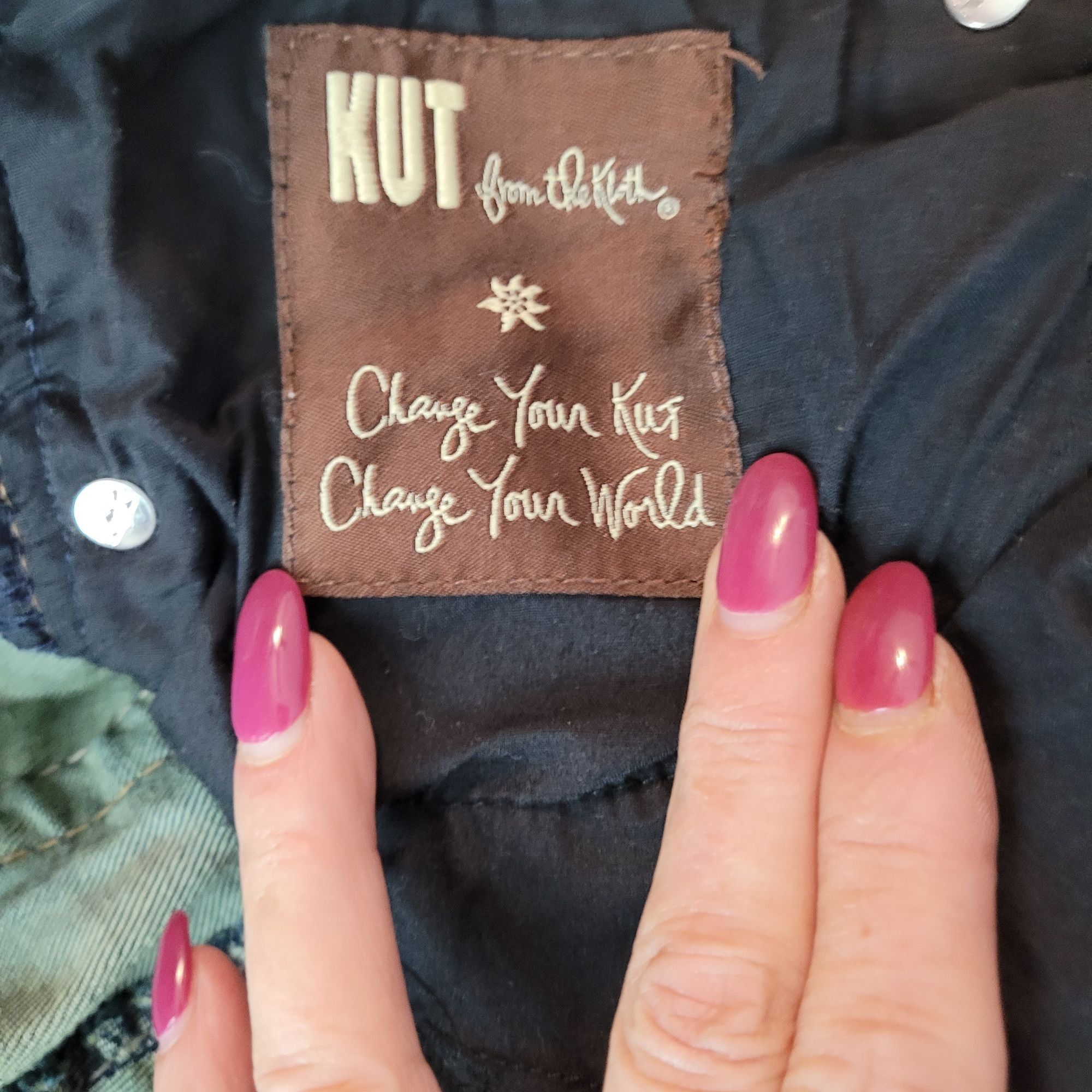Other Kut From The Kloth Womens So Low Jeans Sz14 Dark Wash Bootcu Size 36" / US 14 / IT 50 - 4 Thumbnail