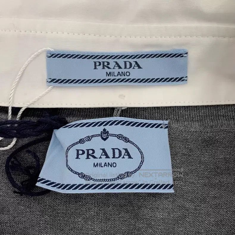 Prada Prada 23 gray wool lapel single-breasted long-sleeved knit Size XS / US 0-2 / IT 36-38 - 5 Thumbnail