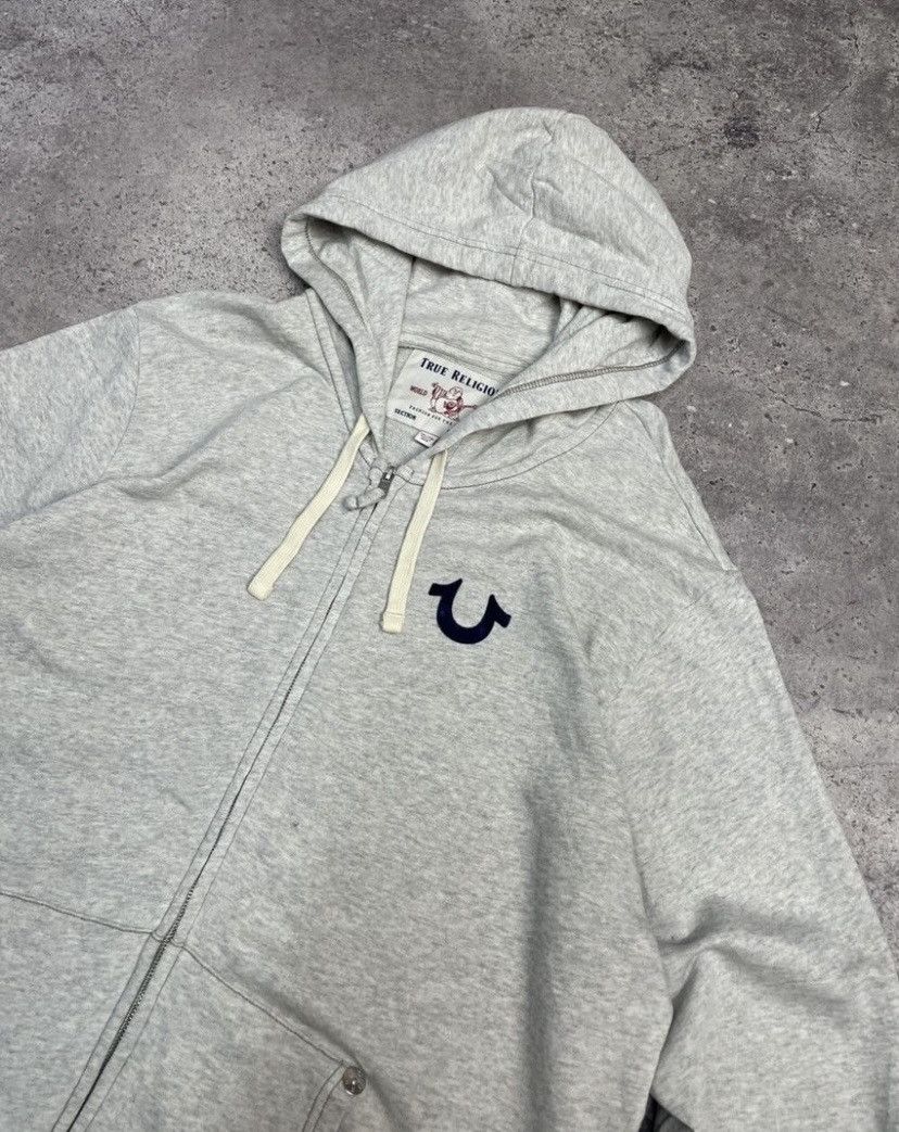 Japanese Brand × True Religion Vintage True Religion Avantgarde Y2K Zip Hoodie Size US XXL / EU 58 / 5 - 7 Thumbnail