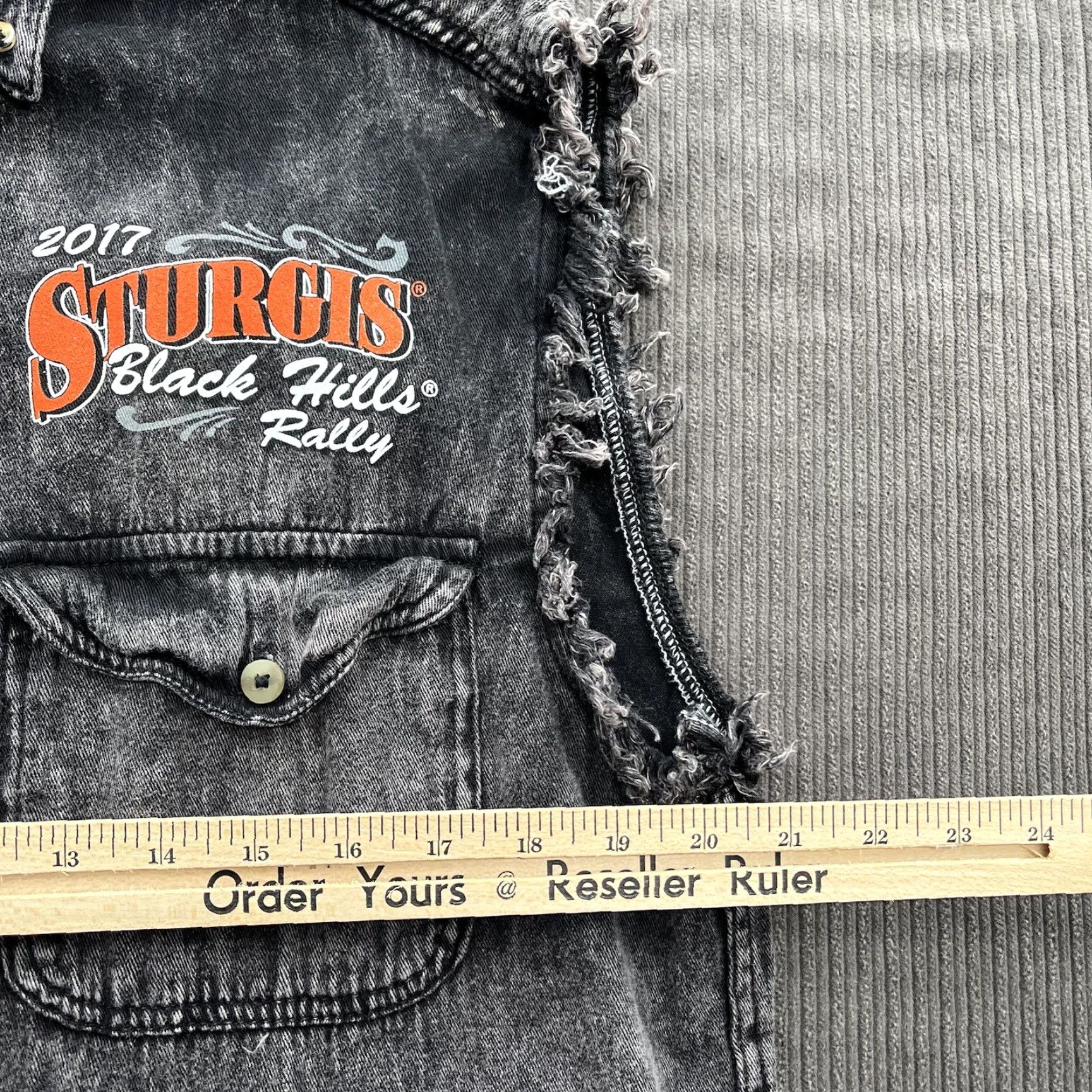 Vintage Vance Biker Wear Men Sleeveless Shirt L Gray Cotton Sturgis Bikers Shirt Size US L / EU 52-54 / 3 - 5 Thumbnail