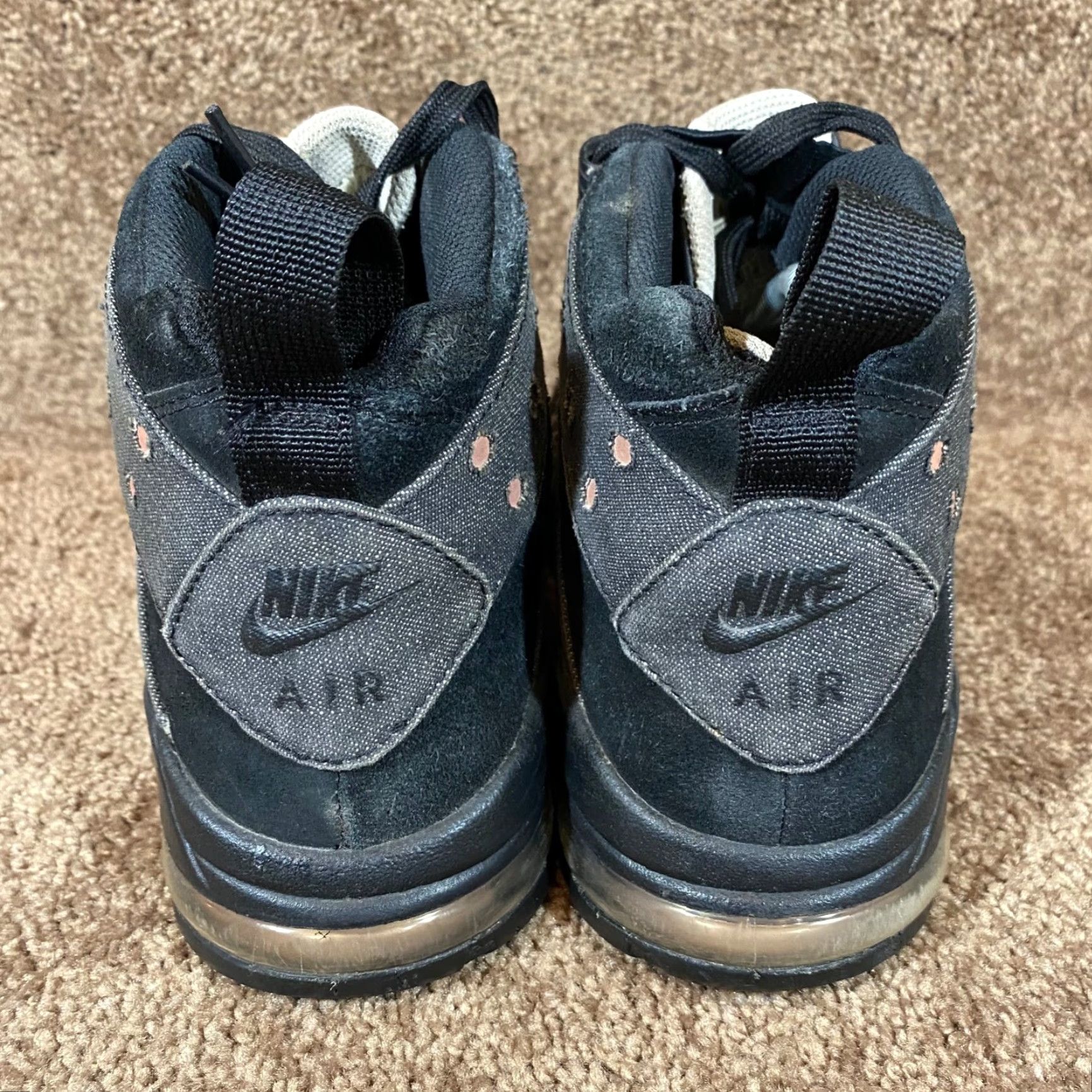 Nike VINTAGE Nike Air Max2 CB 94 Mens Size 8.5 Black Gray Denim Suede Sneakers 305440-004 Size US 8.5 / EU 41-42 - 7 Thumbnail