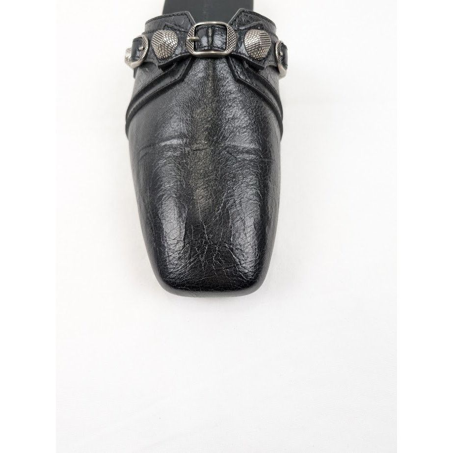 Balenciaga o1rshd1 Cosy Cagole F005 Arena Mules in Black/Aged Silver Size US 7 / EU 40 - 5 Thumbnail