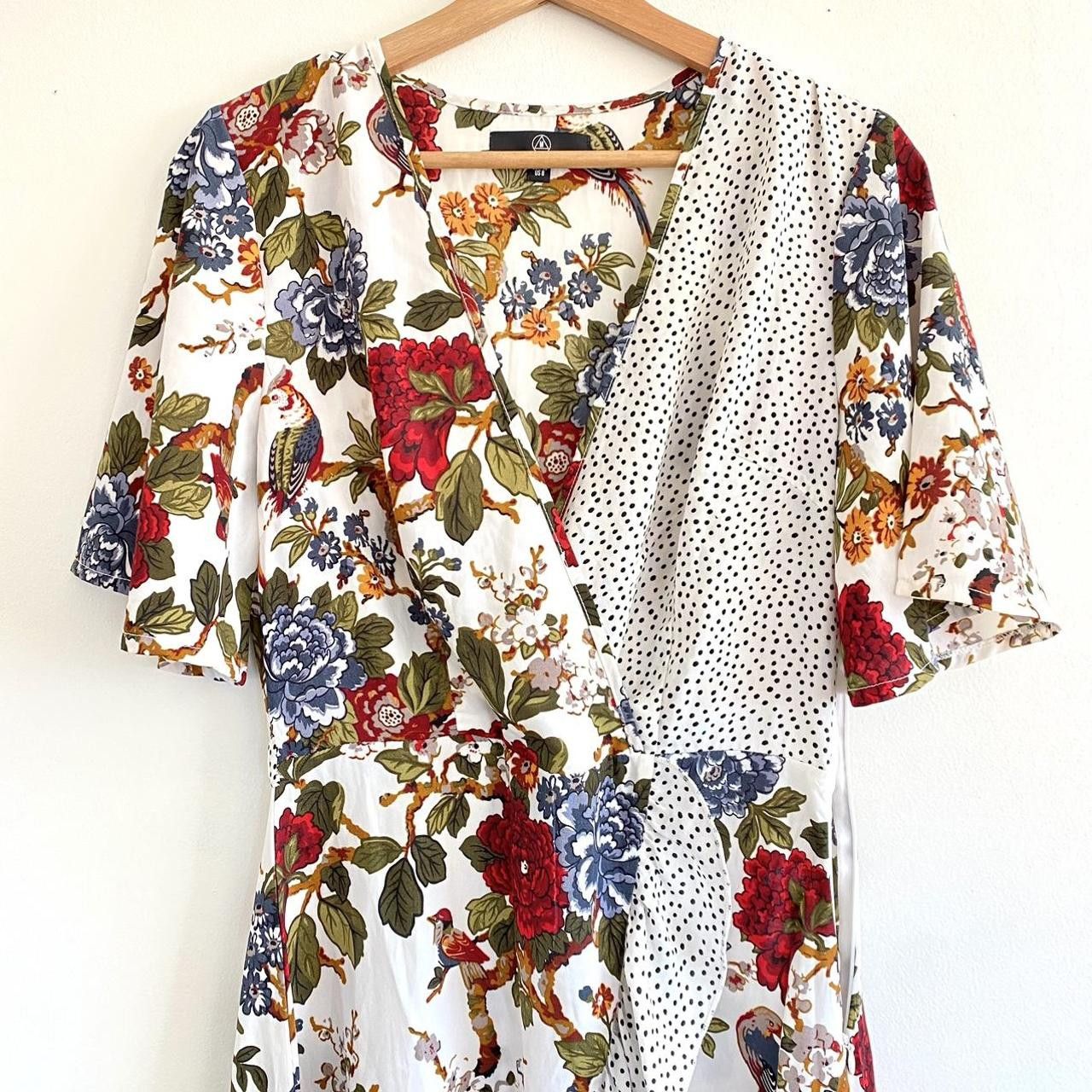Missguided MISSGUIDED POLKA DOT AND FLORAL RUFFLE DRESS SIZE 8 Size M / US 6-8 / IT 42-44 - 4 Thumbnail