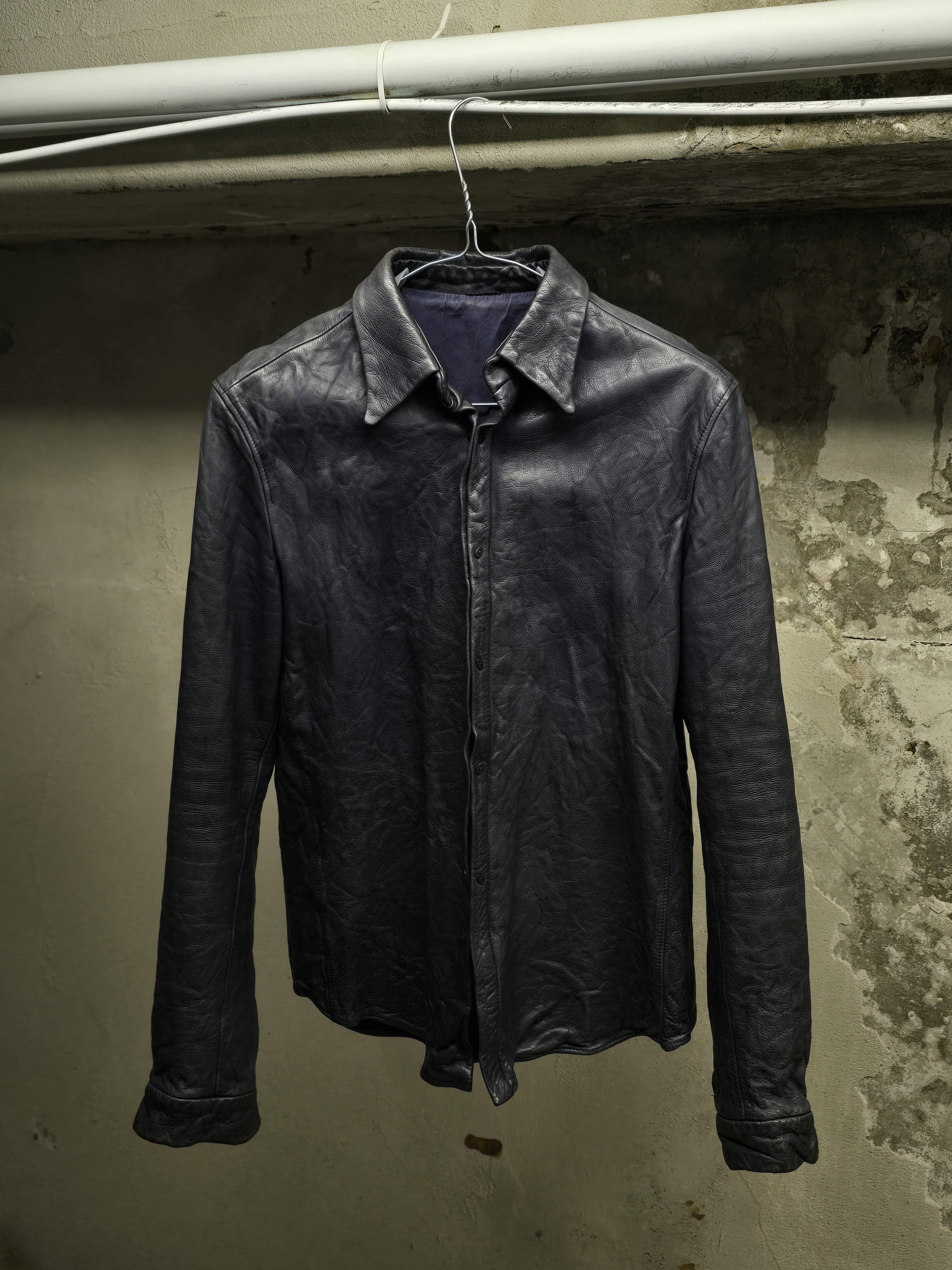 Carpe Diem Carpe Diem Indigo Cowhide Leather Shirt Size US S / EU 44-46 / 1 - 1 Thumbnail