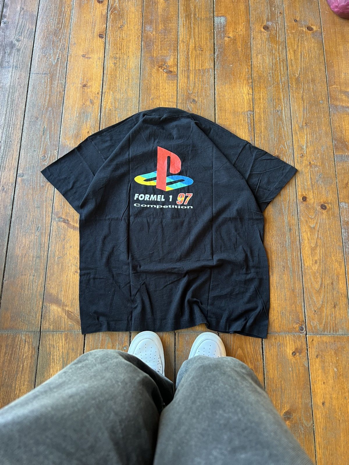 Playstation 1997 VINTAGE SINGLE STITCH PLAYSTATION FORMEL 1 PROMO GRAPHI Size US XL / EU 56 / 4 - 3 Thumbnail