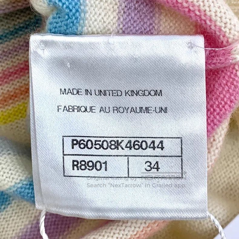 Chanel Chanel Cruise series colour block striped logo cashmere ro Size XXS / US 00 / IT 34 - 7 Thumbnail