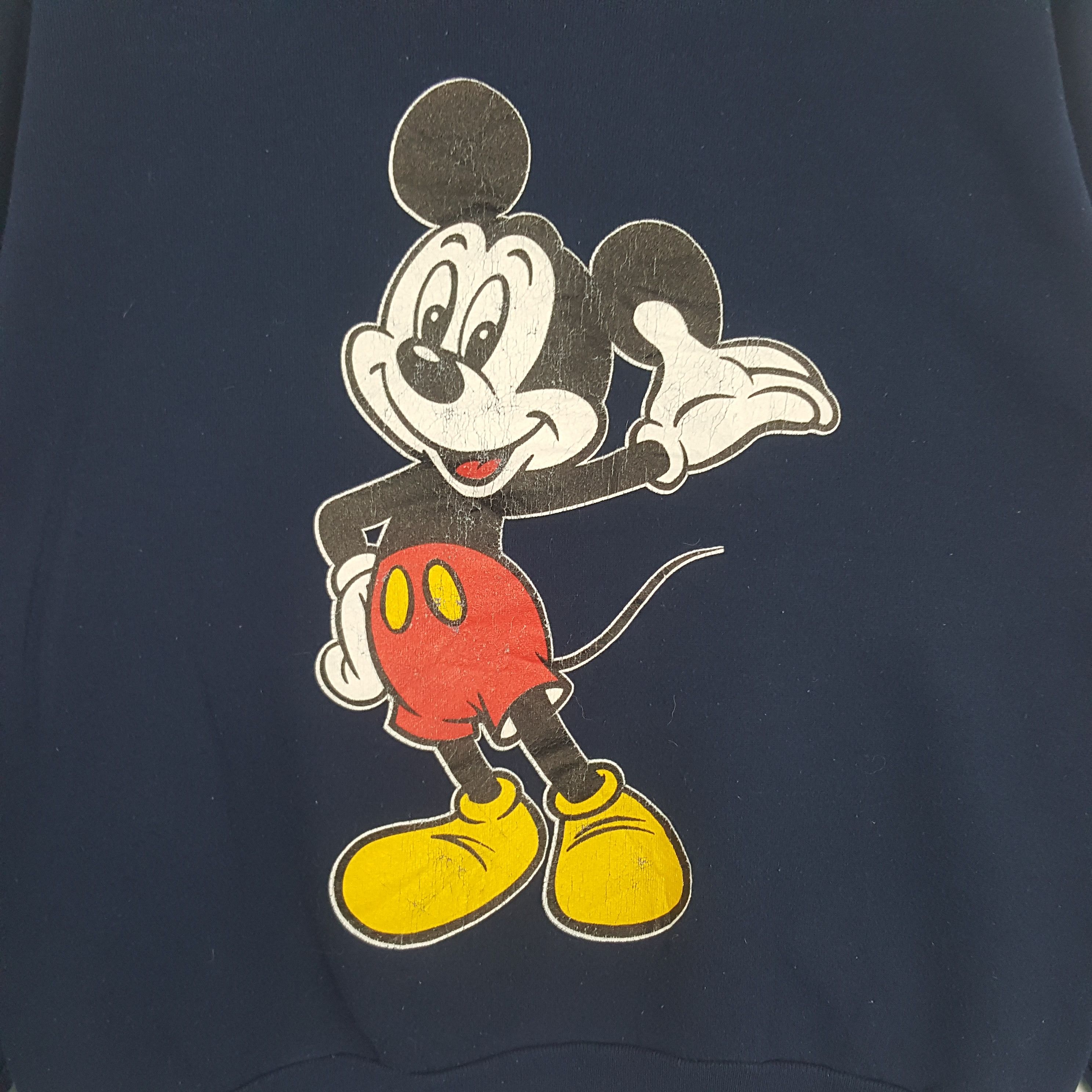 Disney × Mickey Mouse × Vintage Vintage 90's Mickey Mouse Cartoon Character Sweatshirt Size US M / EU 48-50 / 2 - 2 Thumbnail