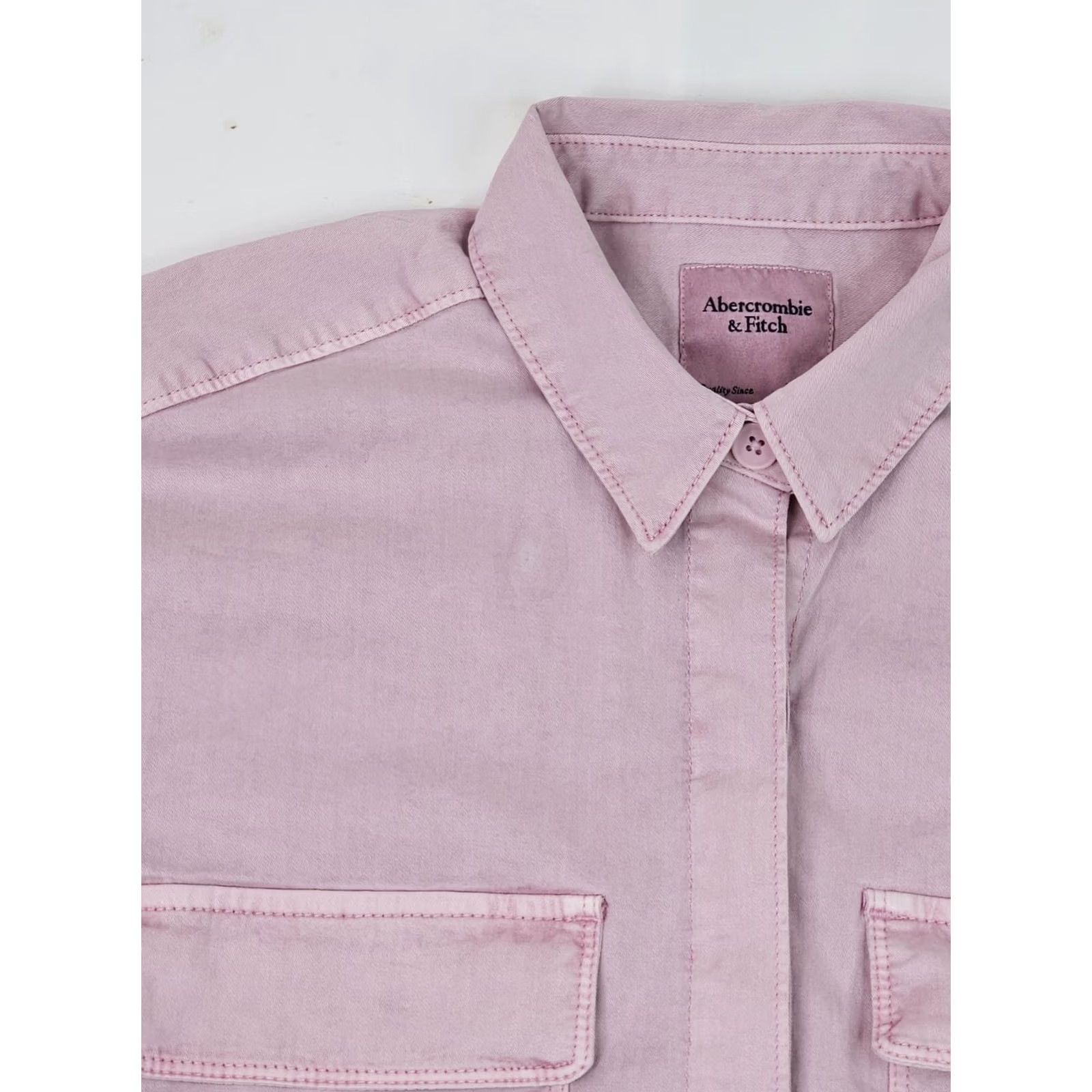 Abercrombie & Fitch Abercrombie & Fitch Utility Field Jacket Women M Belted Pink Cotton New w Defect Size M / US 6-8 / IT 42-44 - 6 Thumbnail