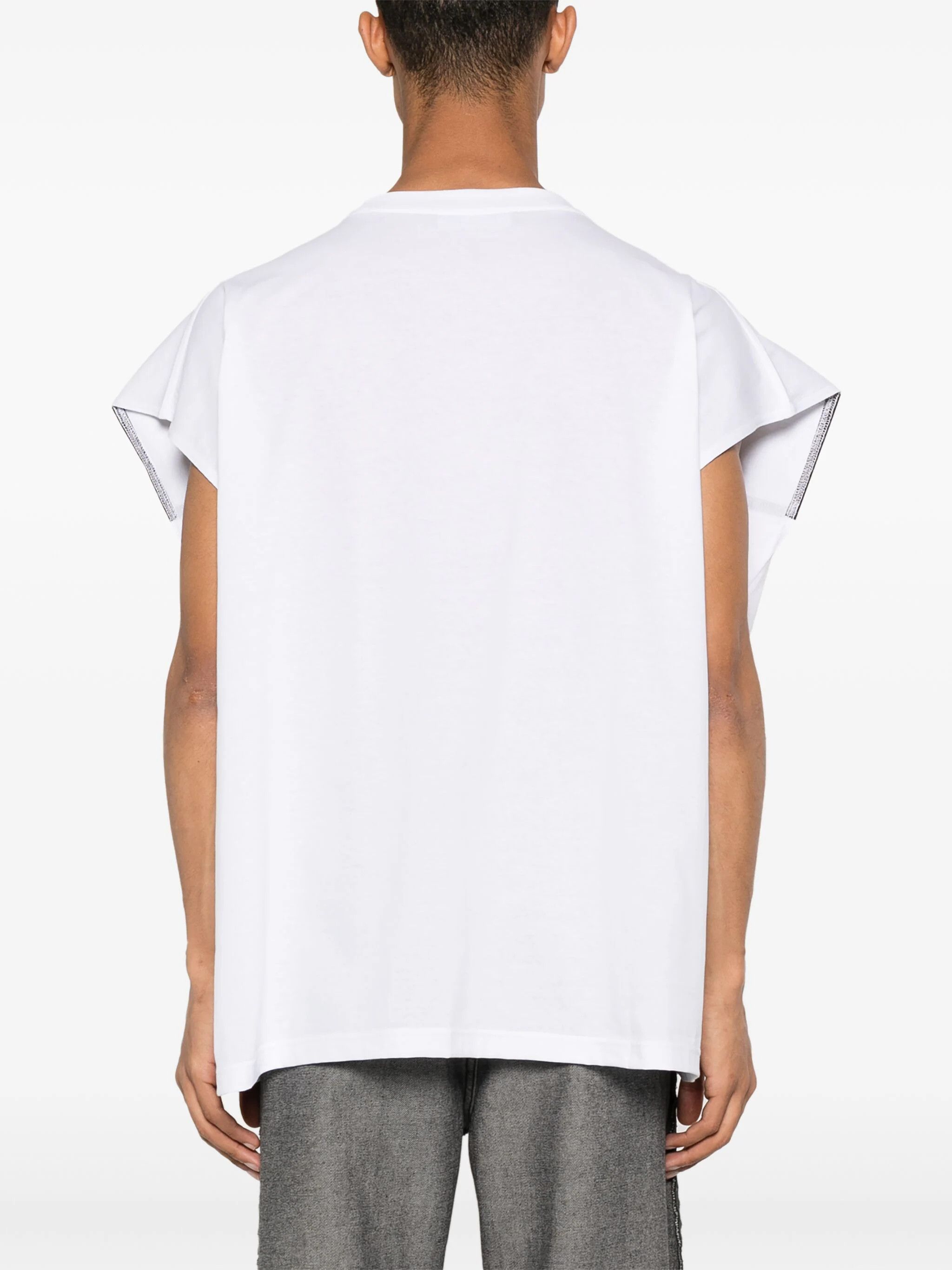 Y/Project o1s22i1n0924 Sleeveless T-Shirt in White Size S / US 4 / IT 40 - 5 Thumbnail