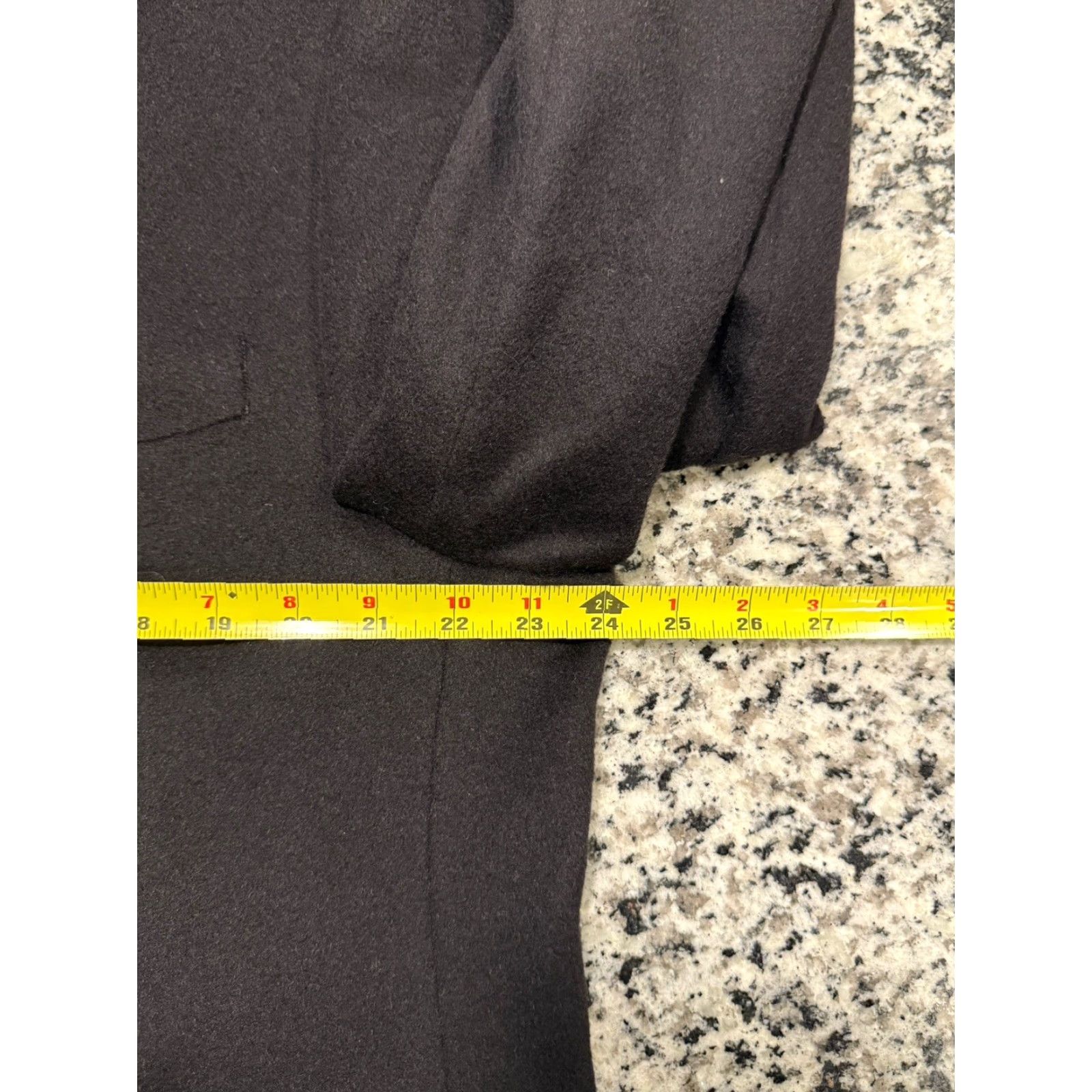 Ralph Lauren Ralph Lauren Blazer Mens 46L Black Camel Hair Two-Button Notch Lapel Sport Coat Jacket Size 46R - 4 Thumbnail