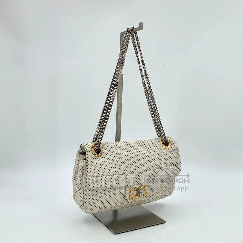 Chanel Chanel Baguette 12 open white cowhide perforated hollow si Size ONE SIZE - 4 Thumbnail