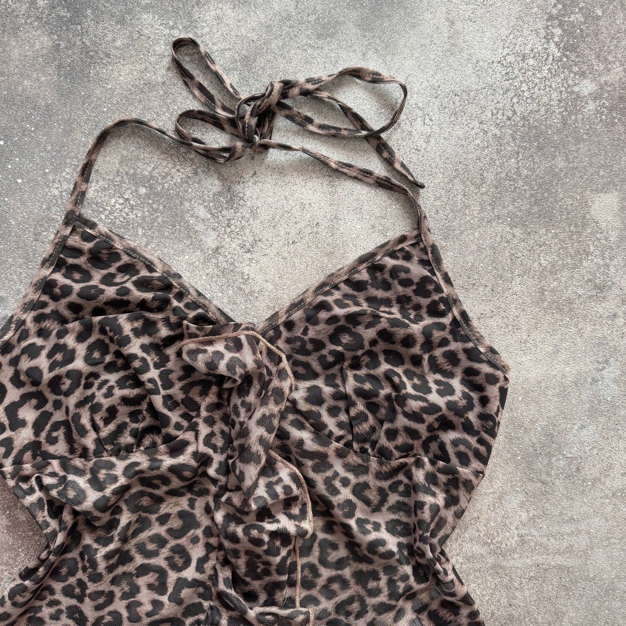 Hysteric Glamour Leopard Print Vintage Y2K Mesh Sexy Blouse Size M / US 6-8 / IT 42-44 - 4 Thumbnail