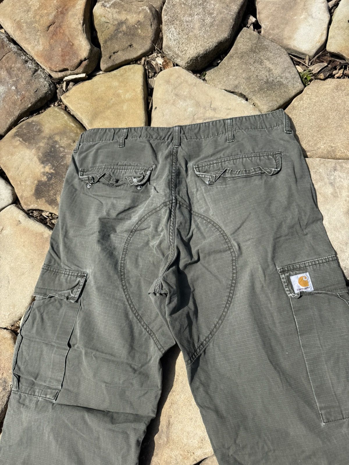 Carhartt Vintage Carhartt Distressed Cargo Pants Size US 36 / EU 52 - 5 Thumbnail