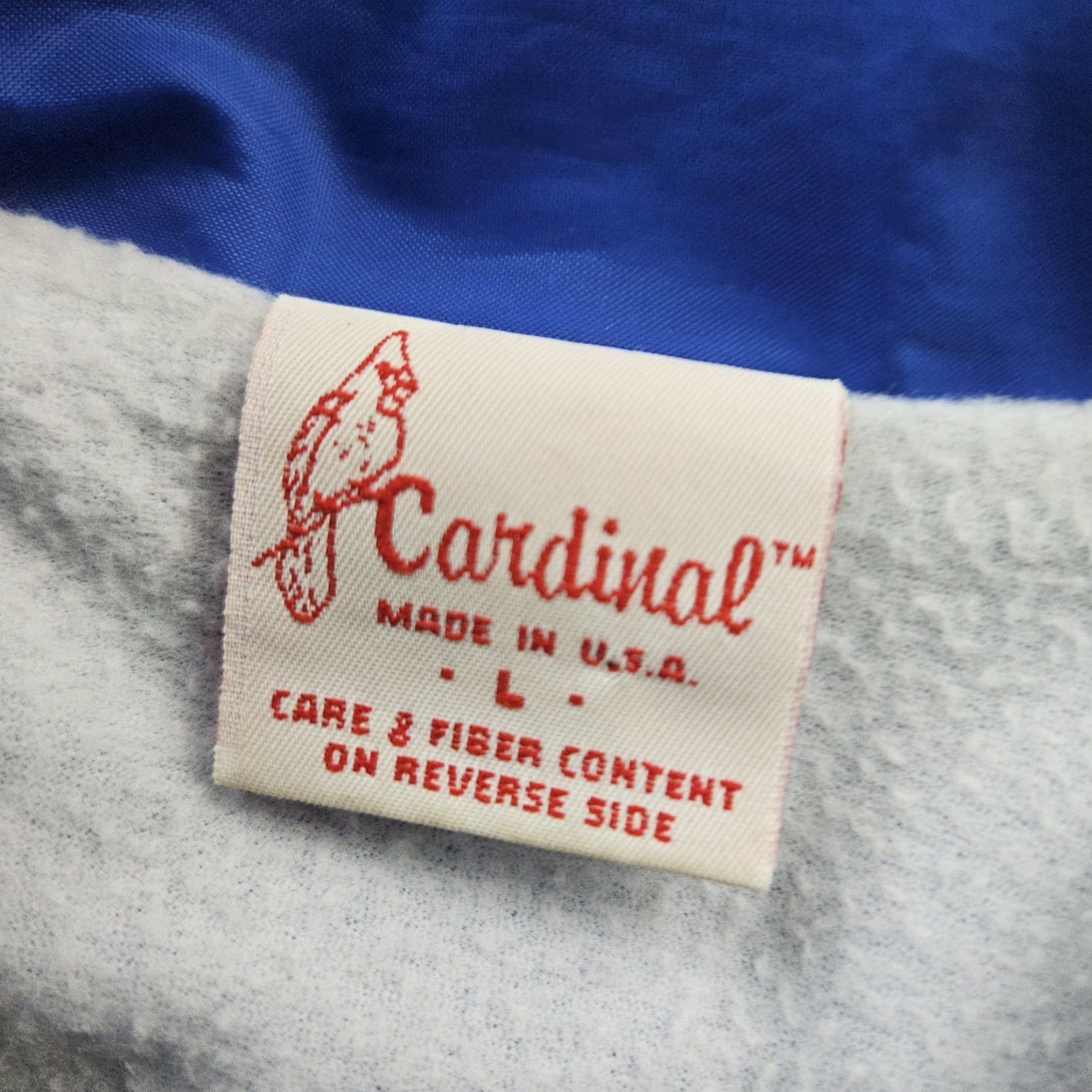 Vintage Vintage Cardinal Windbreaker Jacket Mens L Blue 90s Alaska ...