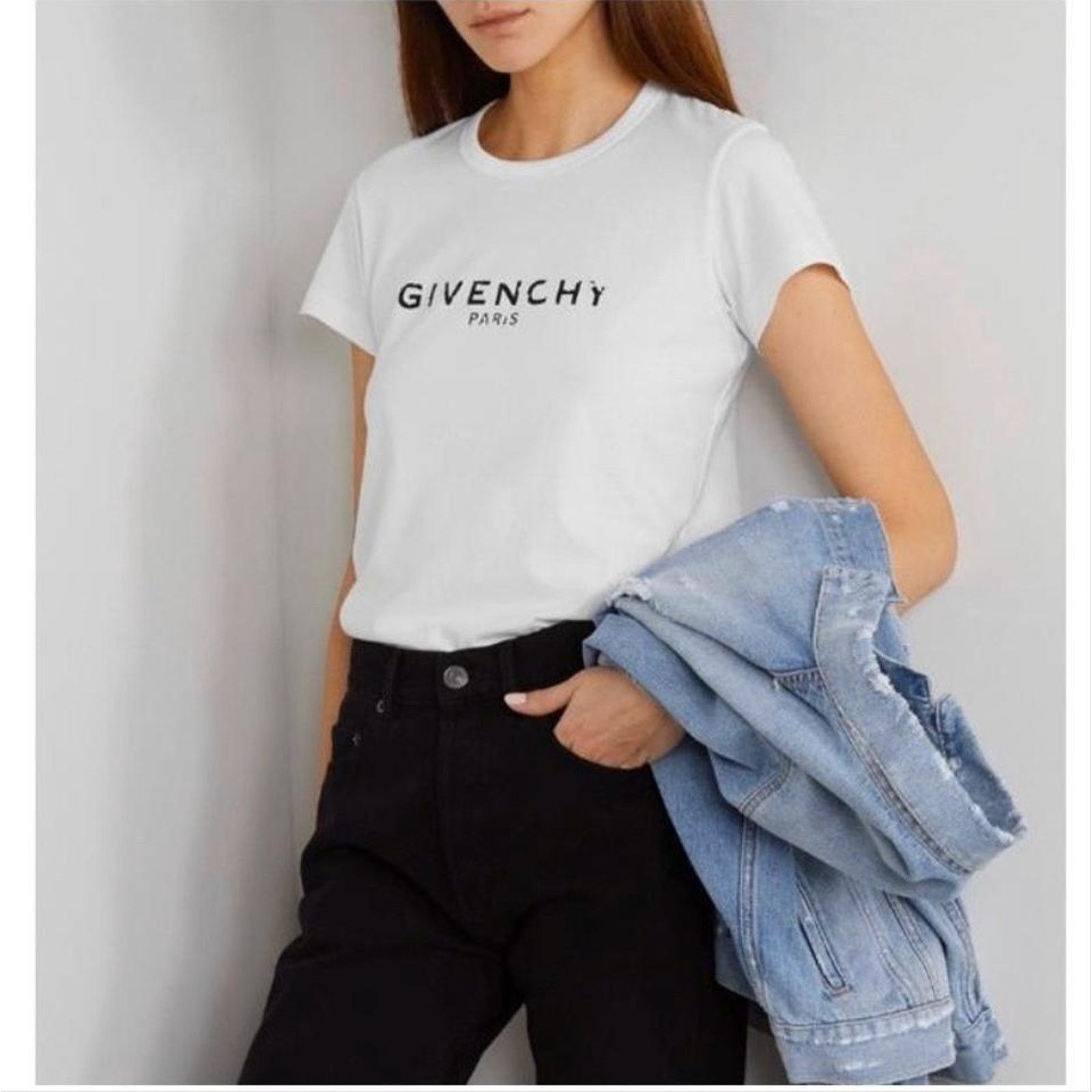 Givenchy GIVENCHY distressed logo printed tee shirt Size XS / US 0-2 / IT 36-38 - 3 Thumbnail