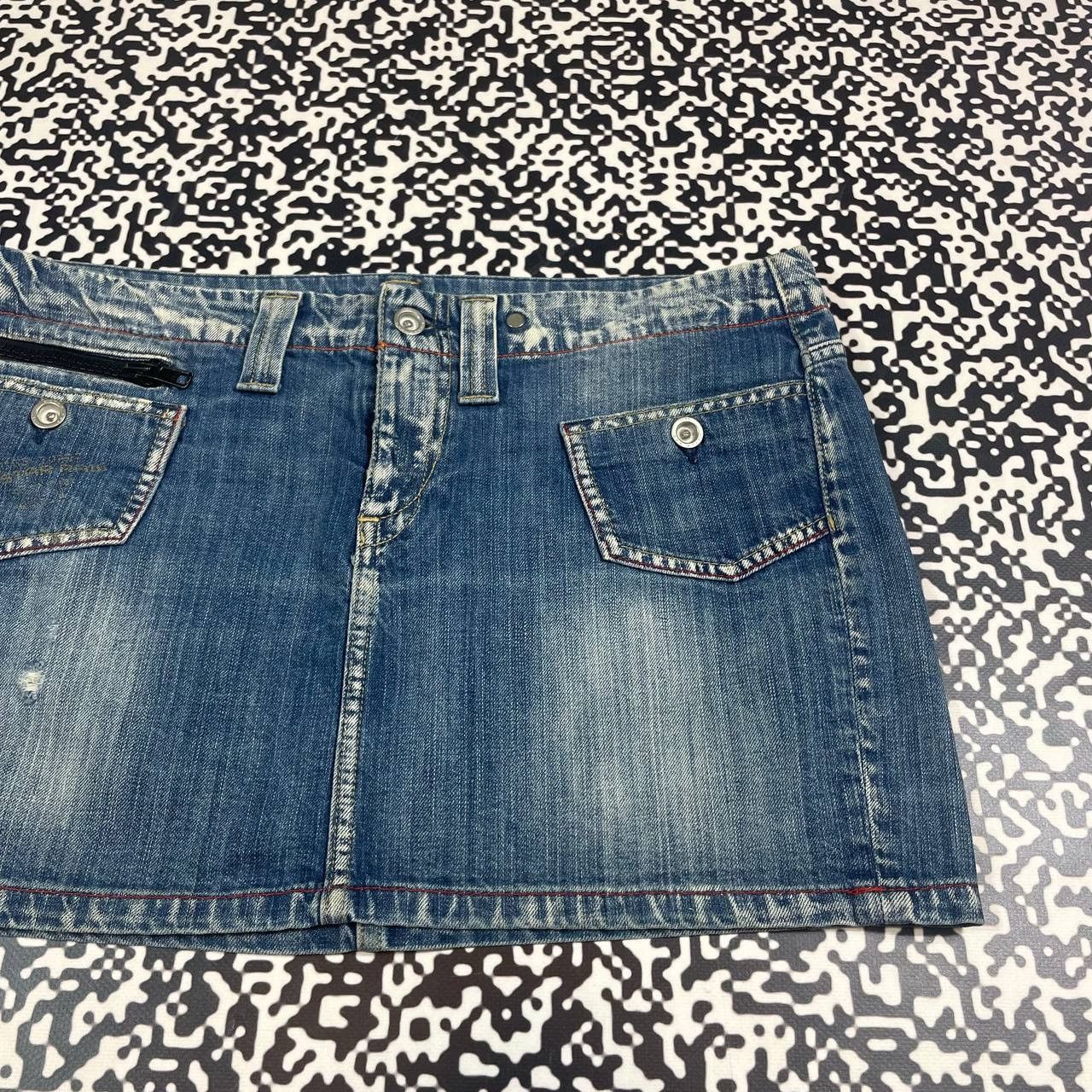 G-Star Vintage Y2K G Star Retro Casual Denim Mini Skirt Size 28" / US 6 / IT 42 - 8 Thumbnail