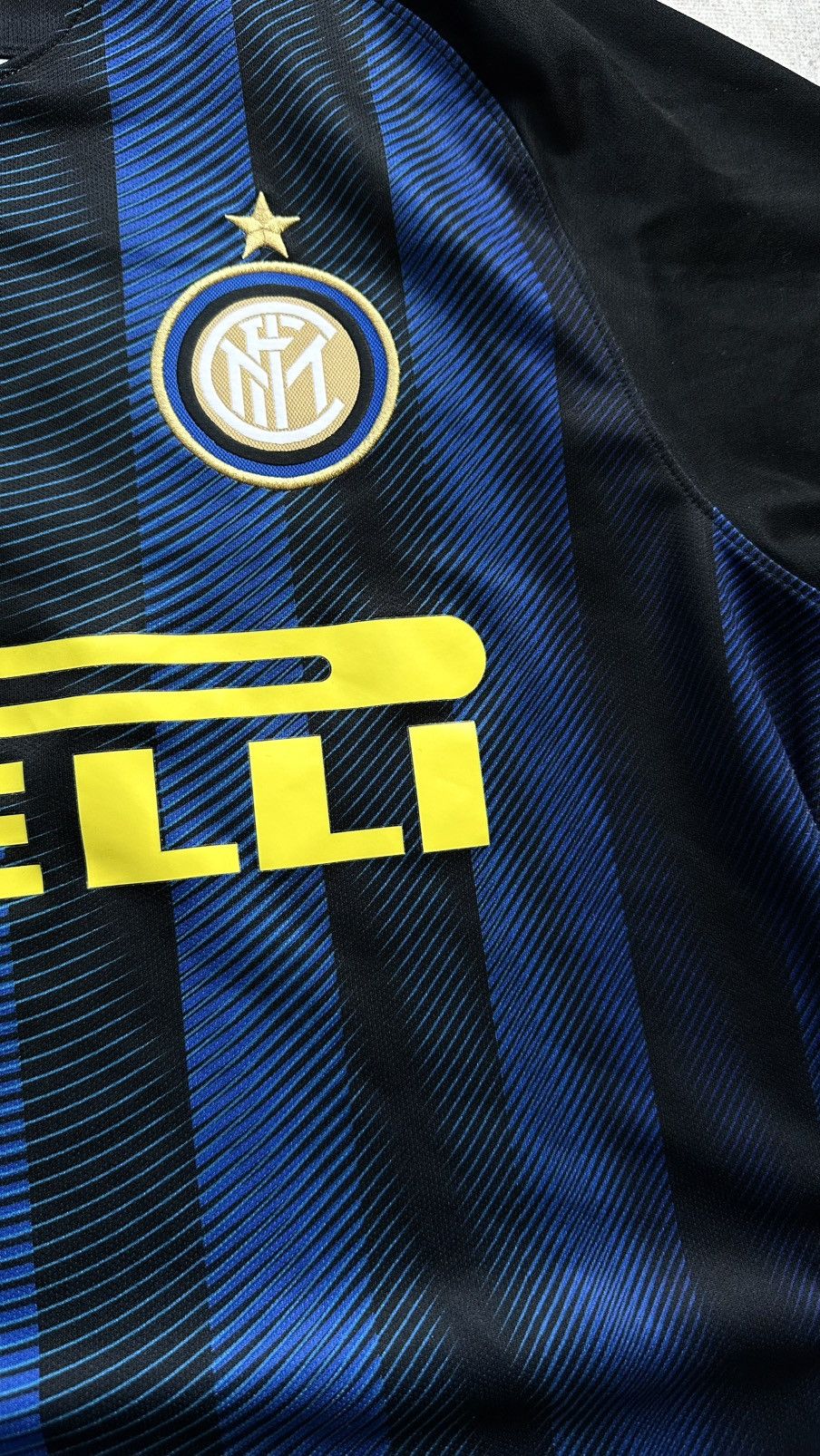 Nike 2016/17 Nike Inter Milano Authentic Home Soccer Jersey Size US L / EU 52-54 / 3 - 5 Thumbnail