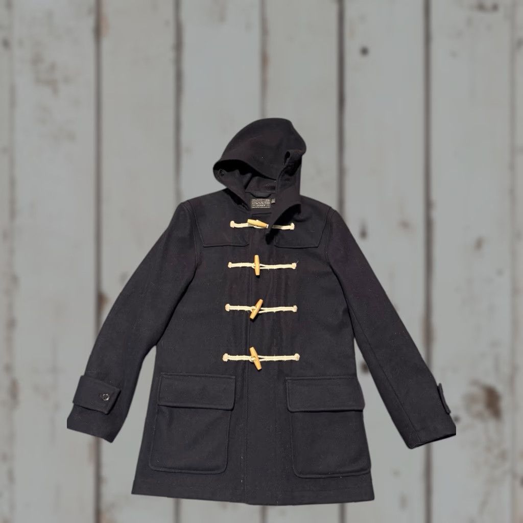 J.Crew J.Crew NX-631 Heritage Hooded Black Wool Toggle Duffle Coat Jacket Men's Small Size US S / EU 44-46 / 1 - 1 Thumbnail