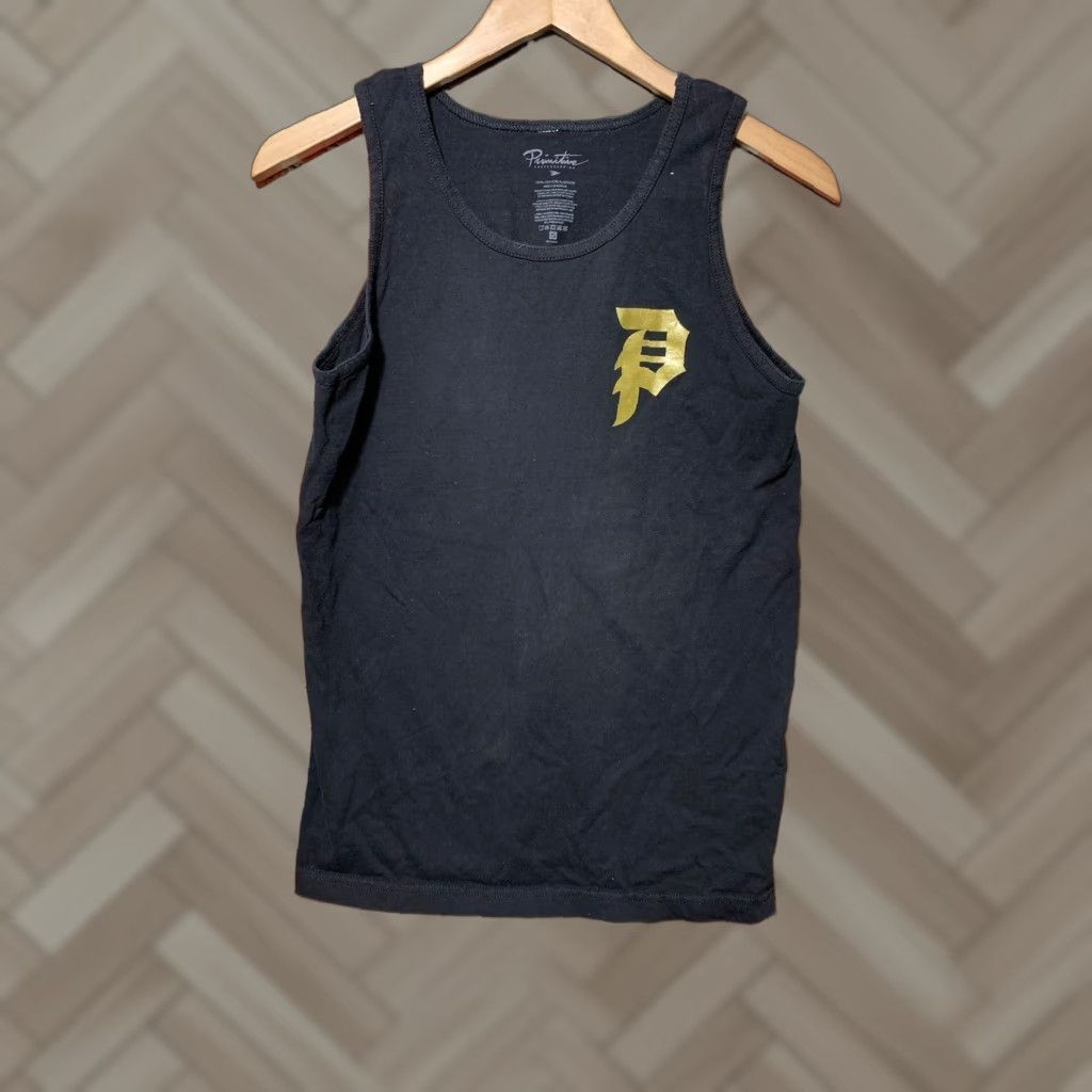 Primitive Primitive Black Gold Tank Top Mens Small T-Shirt Cotton Blend Sleeveless Size US S / EU 44-46 / 1 - 1 Thumbnail