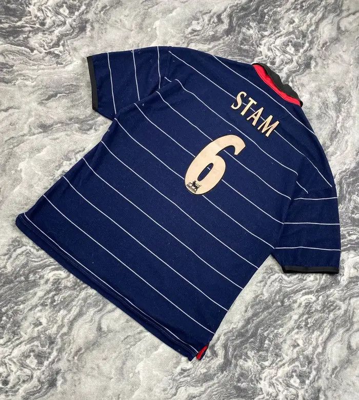 Umbro Umbro Manchester United 1999 2000 Stam #6 Away Shirt Soccer Size US L / EU 52-54 / 3 - 1 Thumbnail
