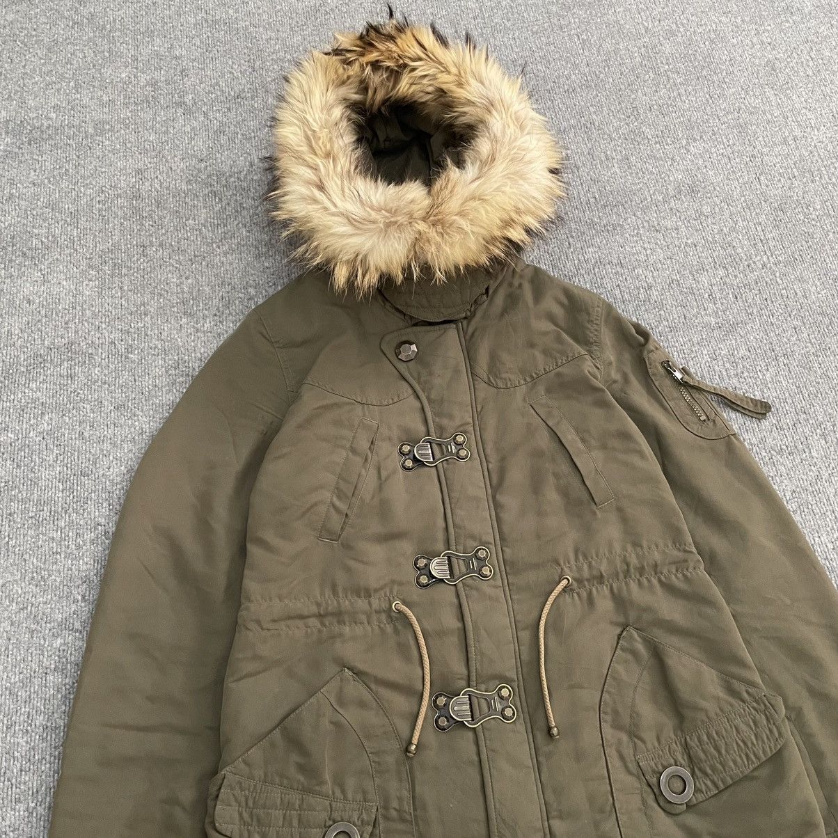Japanese Brand Japanese SLY Parka Racoon Hood Vkei Apocalypse Style Size US M / EU 48-50 / 2 - 2 Thumbnail