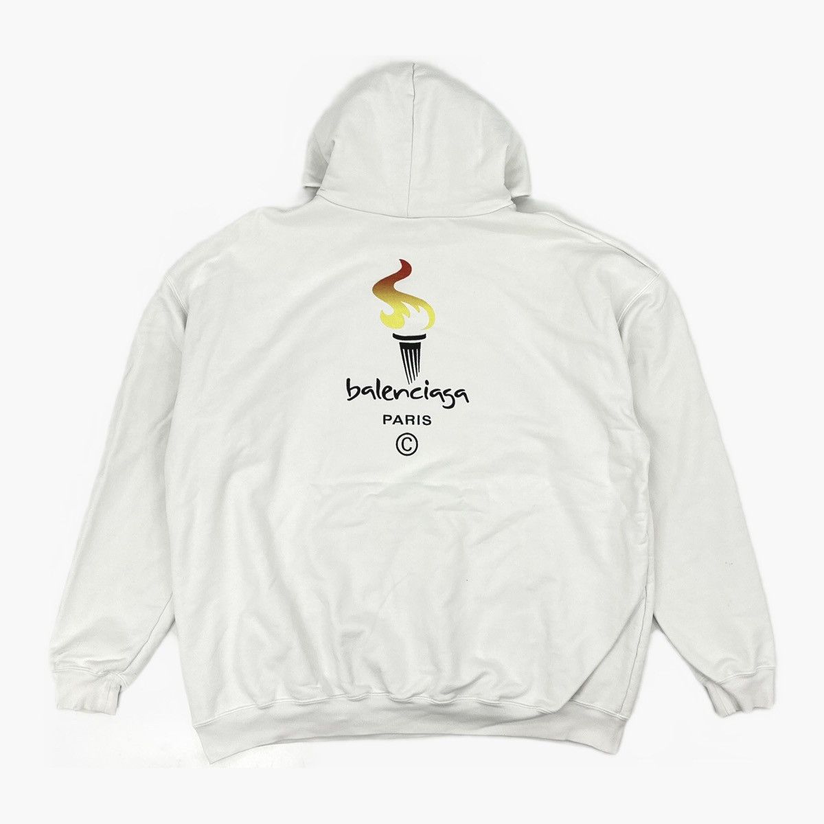 Balenciaga Balenciaga Embroidered Paris Olympics Logo Oversized Hoodie Size US XXS / EU 40 - 2 Thumbnail