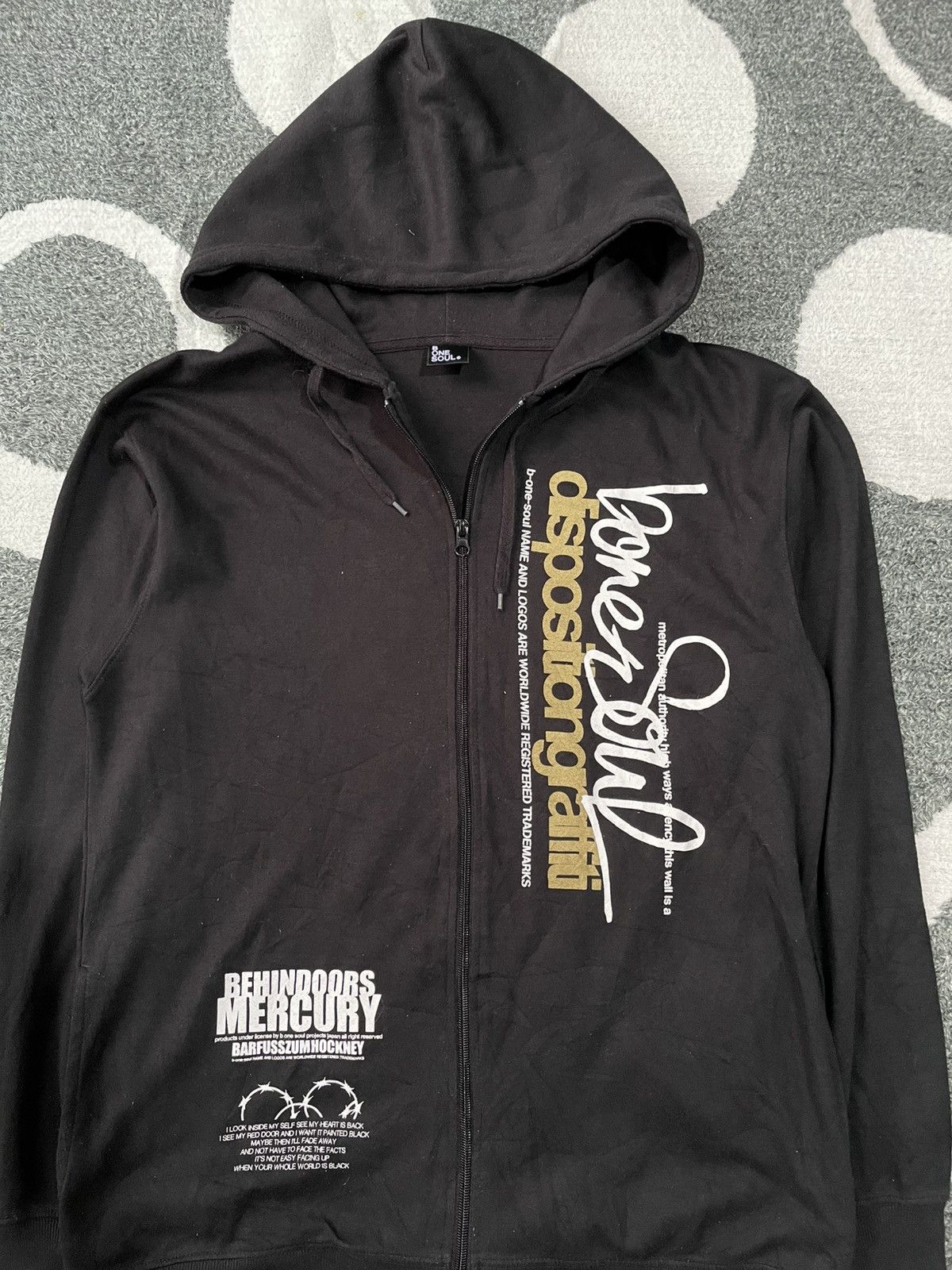 Japanese Brand B ONE SOUL ZIP HOODIE Size US XL / EU 56 / 4 - 3 Thumbnail