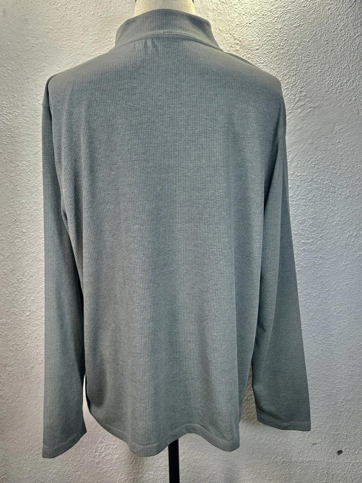 J.Crew J. Crew Men's 2XL Gray Performance Half-Zip Pullover Size US XXL / EU 58 / 5 - 3 Thumbnail