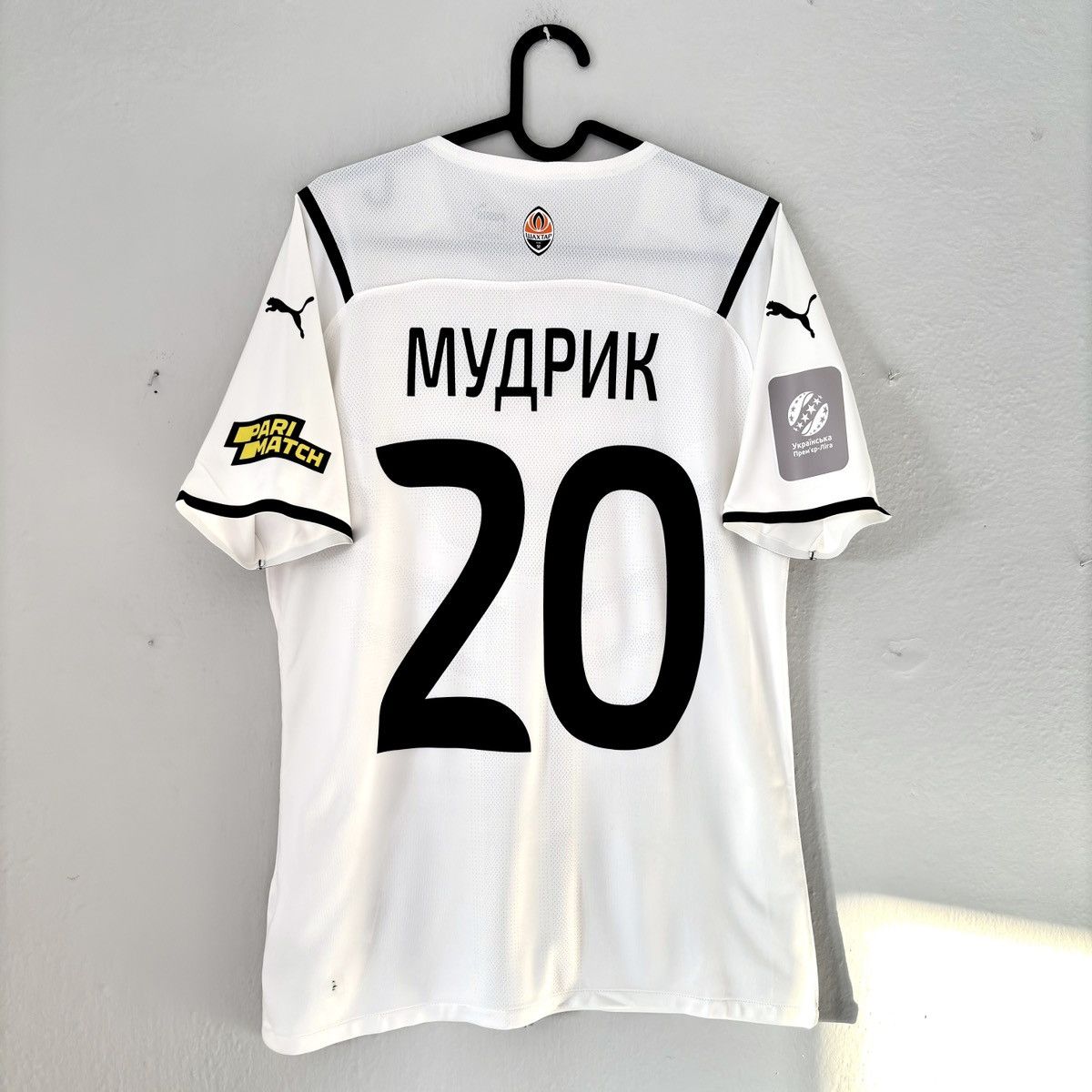 Puma 2021 2022 GAME ISSUE Shakhtar Mudryk Puma Away Soccer Jersey Size US M / EU 48-50 / 2 - 12 Thumbnail