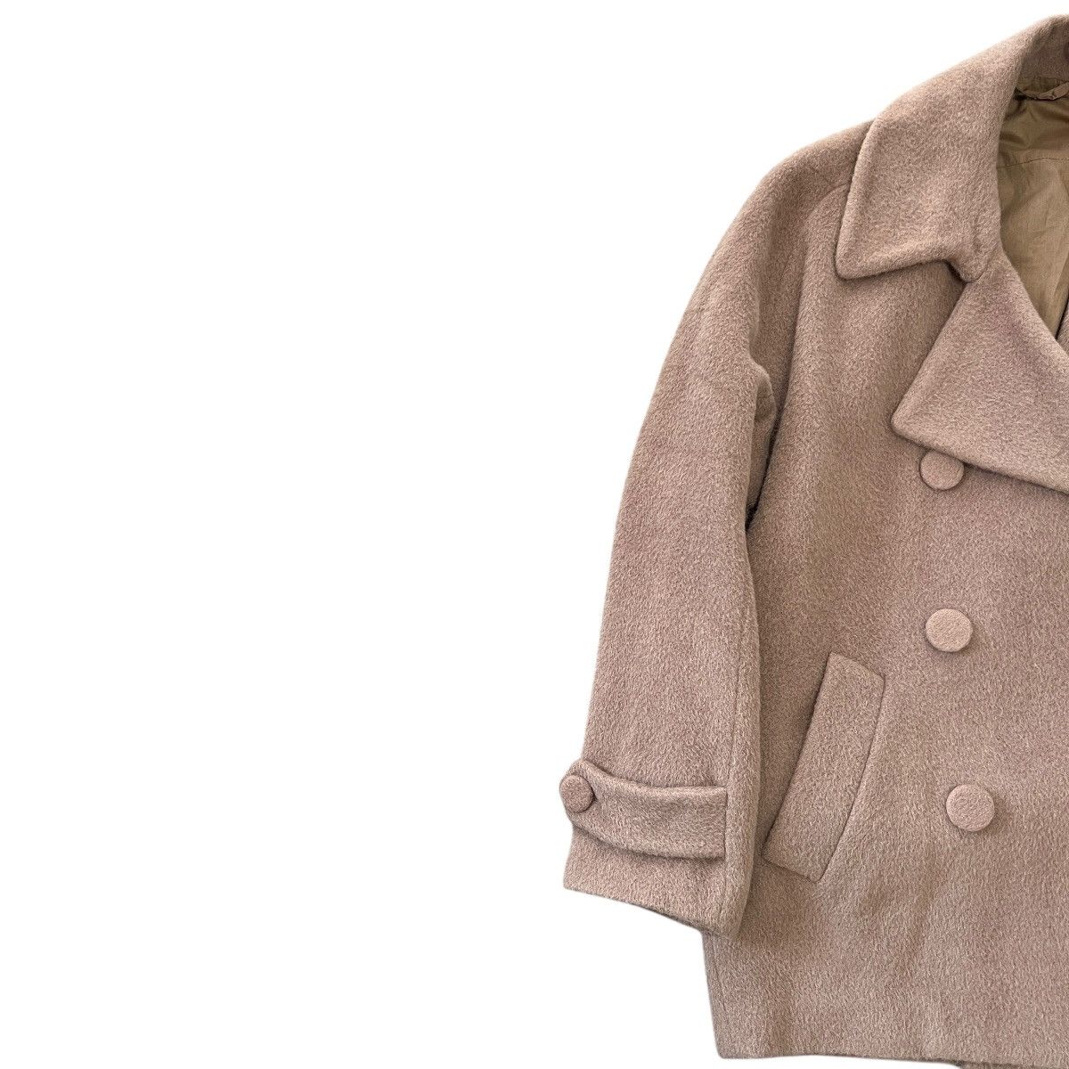 Maison Margiela MAISON MARGIELA ④ Alpaca Double-Breasted Wool Coat Size XS / US 0-2 / IT 36-38 - 2 Thumbnail