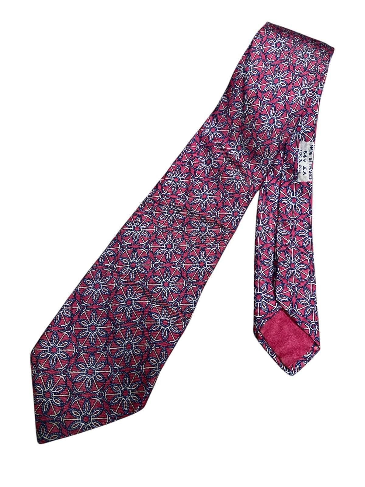 Hermes HERMES TIE RED Size ONE SIZE - 1 Thumbnail