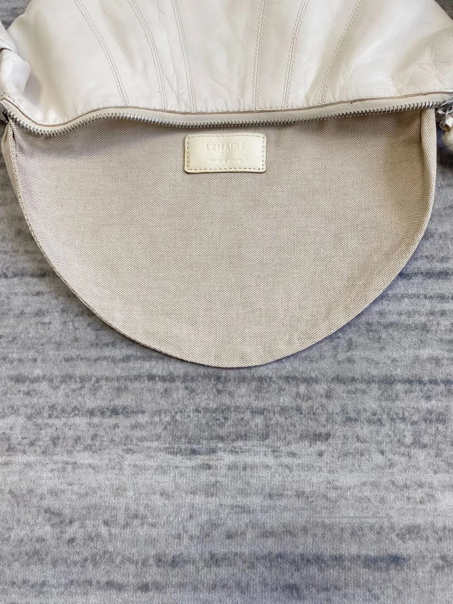 Lemaire Lemaire White Leather Shoulder Bag. Size ONE SIZE - 7 Thumbnail