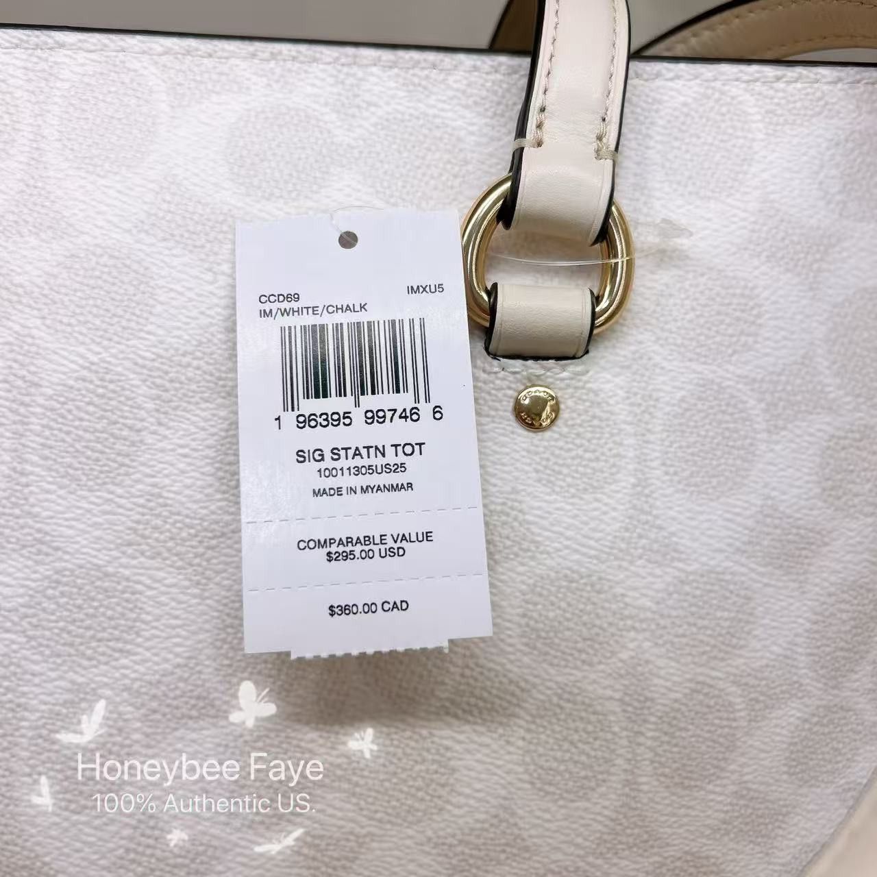 Coach Station Tote Bag In Signature Canvas CCD69 Size ONE SIZE - 4 Thumbnail