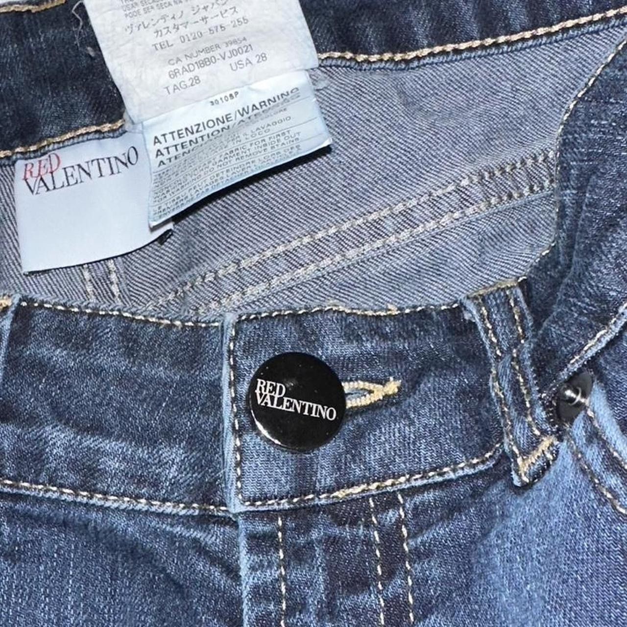 RED Valentino Red Valentino Garavani Vintage Bow Embellished Pocket Jeans Size 28" / US 6 / IT 42 - 3 Thumbnail