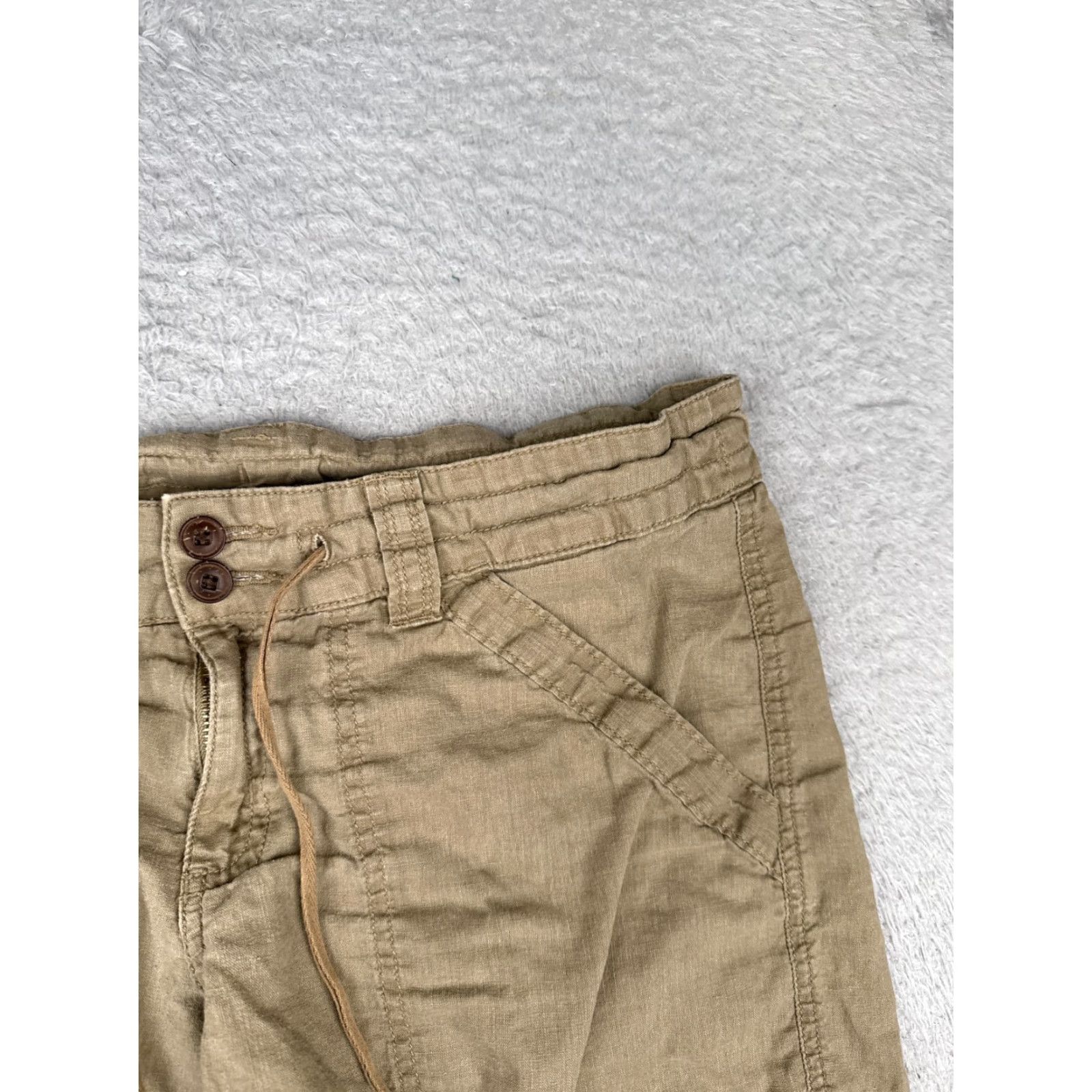 Patagonia Patagonia Shorts Women 6 Beige Hemp Shorts Drawstring Pockets Beach 29x8 Vintage: No Size 28" / US 6 / IT 42 - 5 Thumbnail