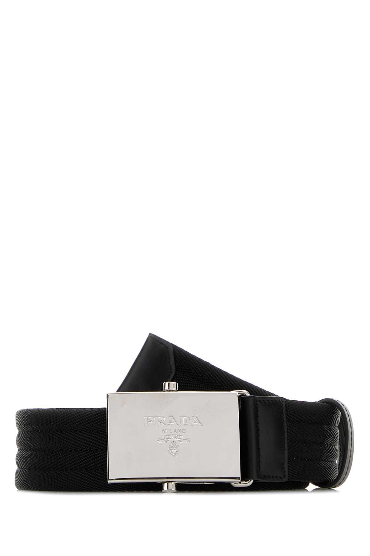 Prada Black Fabric Belt Size ONE SIZE - 1 Thumbnail