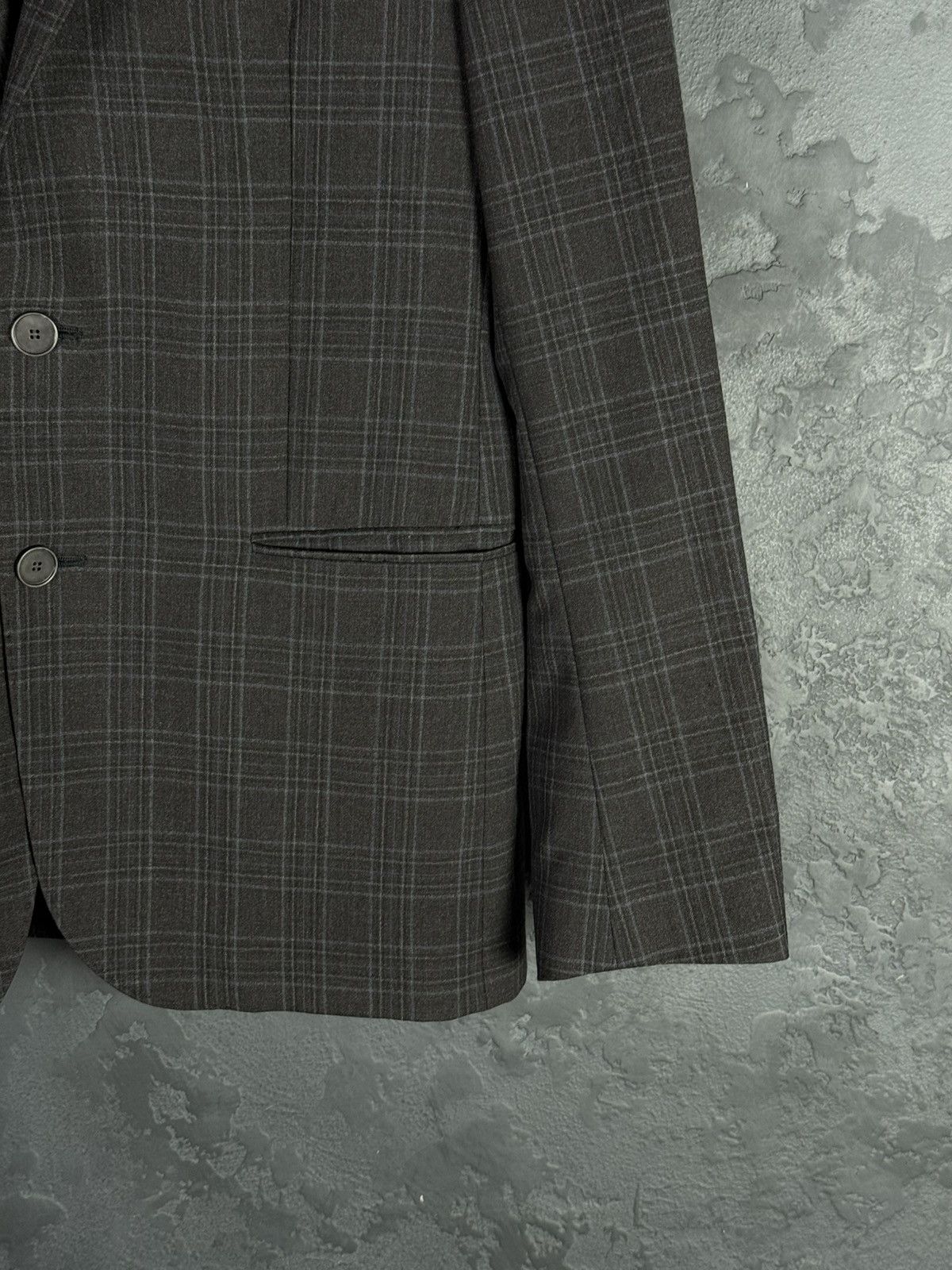 Paoloni Paoloni Men's Lana Vergine Wool 2 Button Blazer Size 48R - 5 Thumbnail