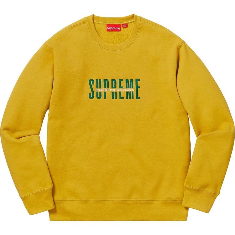 Supreme Supreme World Famous Crewneck (Large) Size US L / EU 52-54 / 3 - 1 Thumbnail
